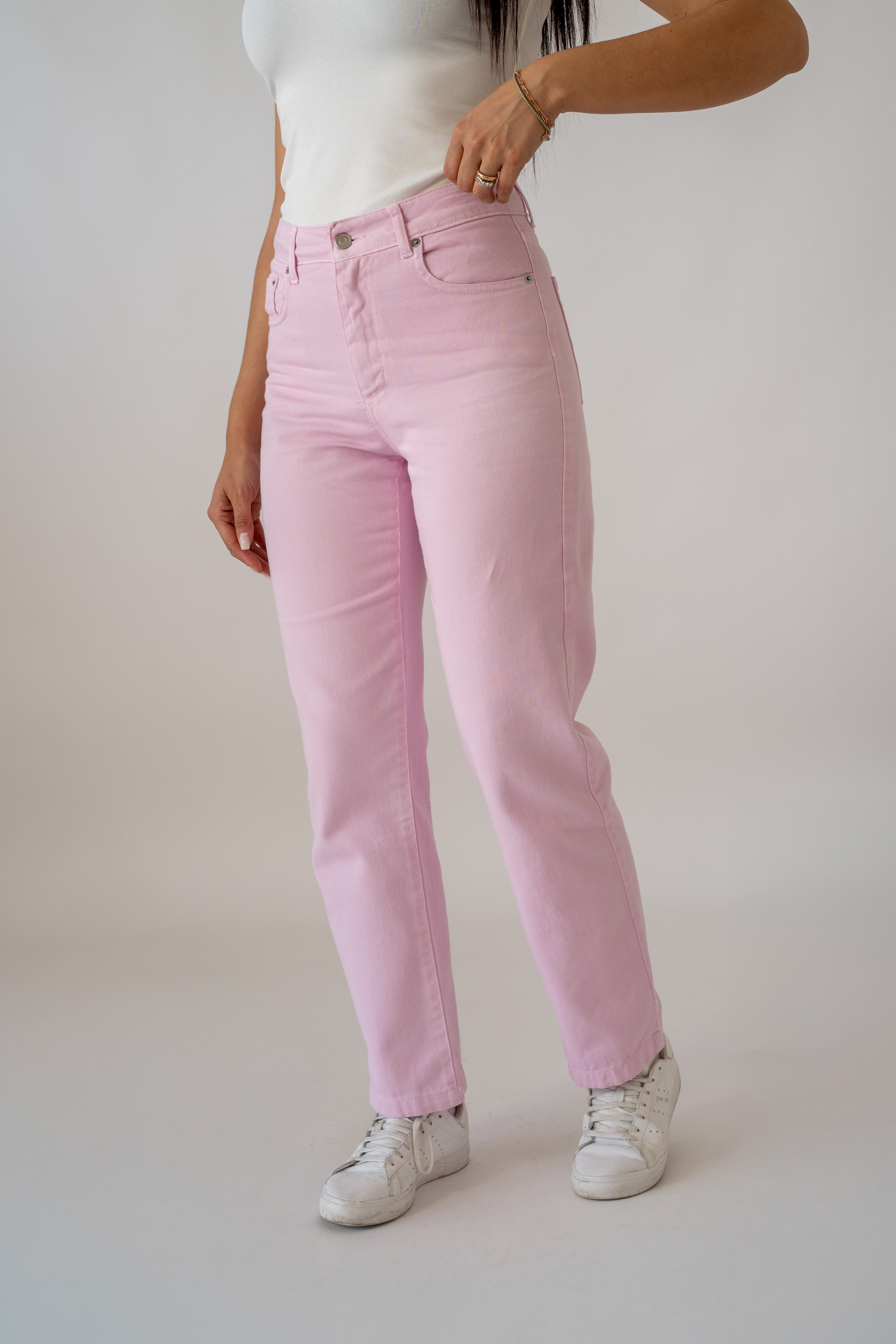 Jeans Vita Alta Pink