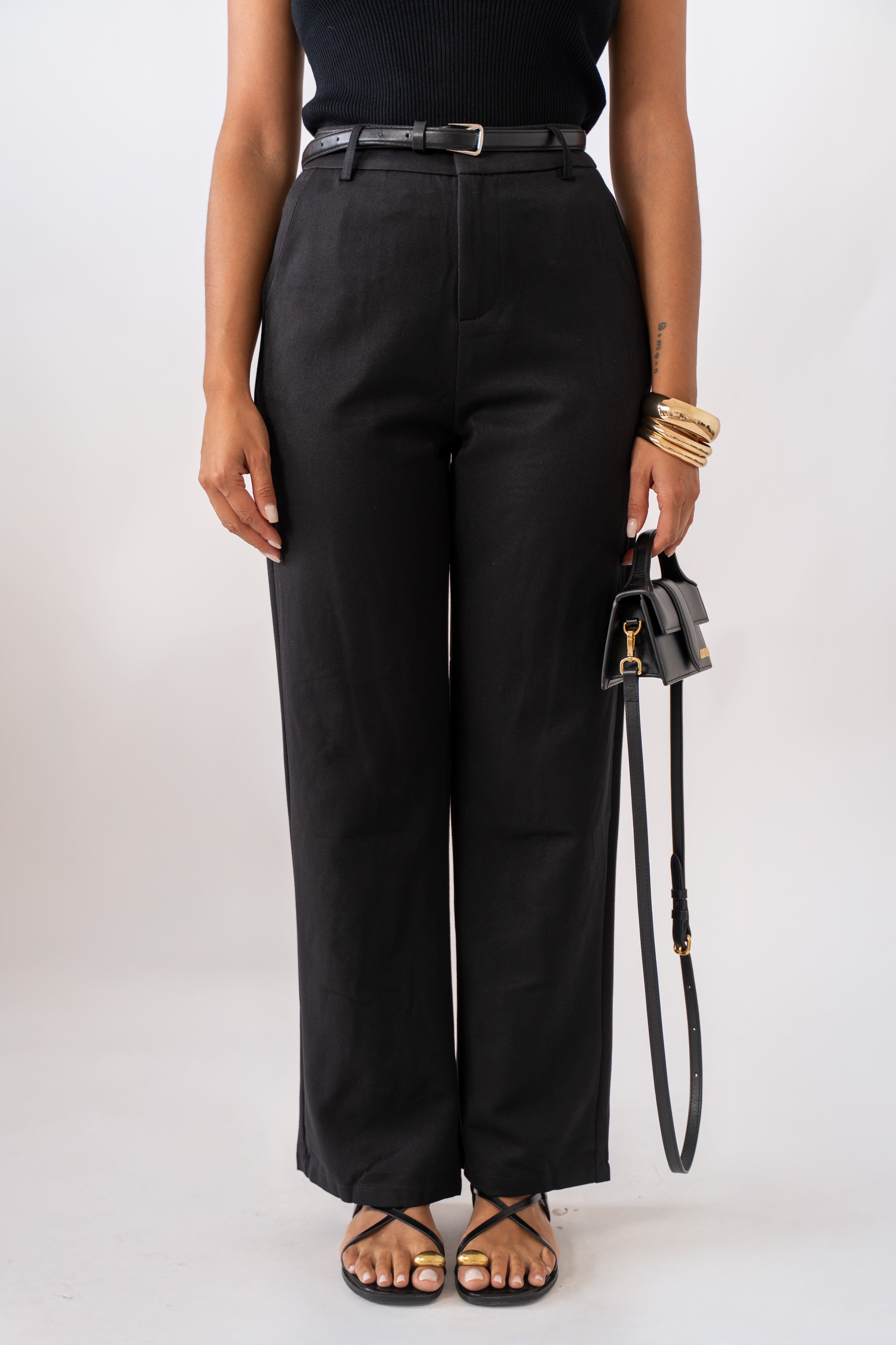 Pantalone Gamba Dritta Black