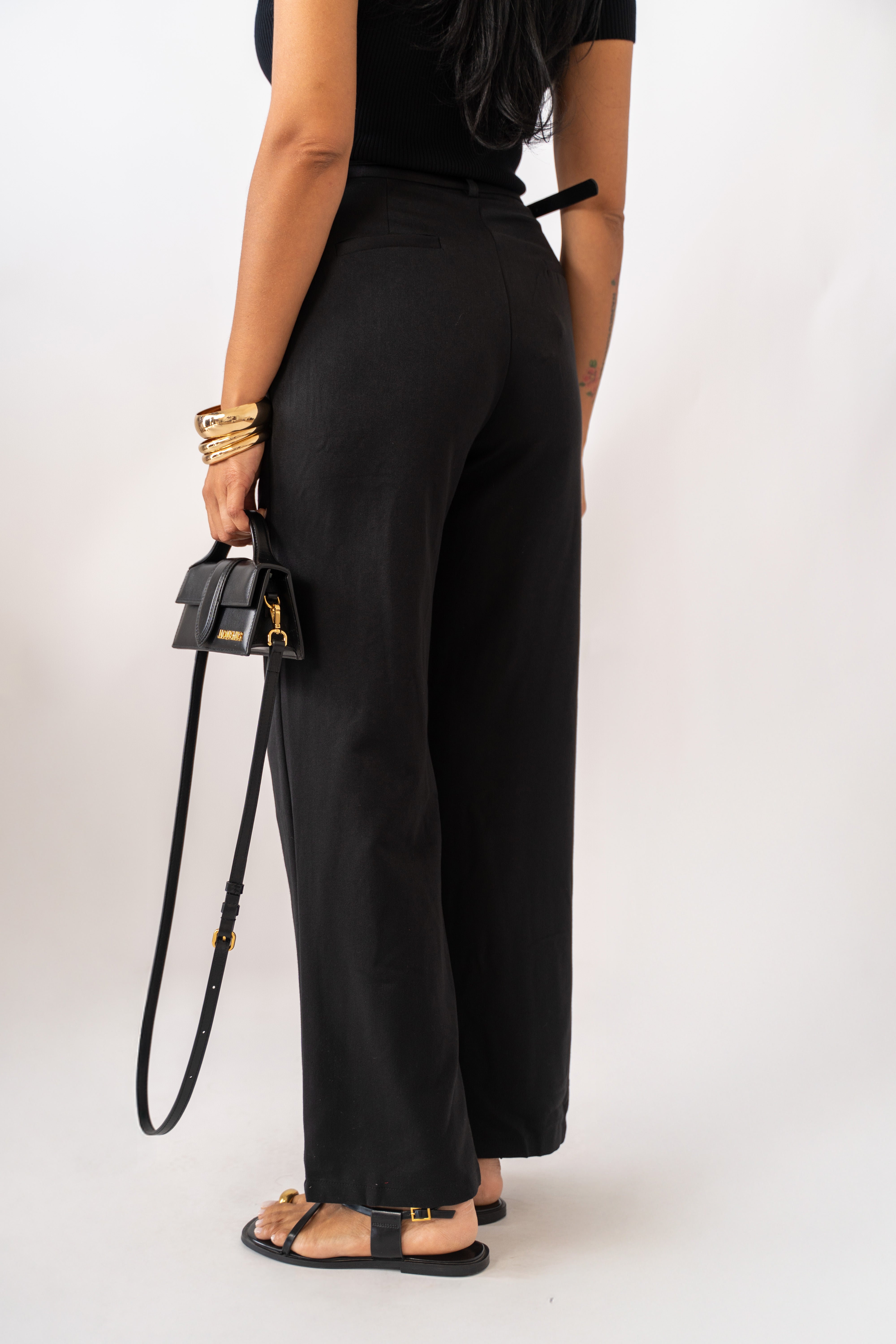 Pantalone Gamba Dritta Black
