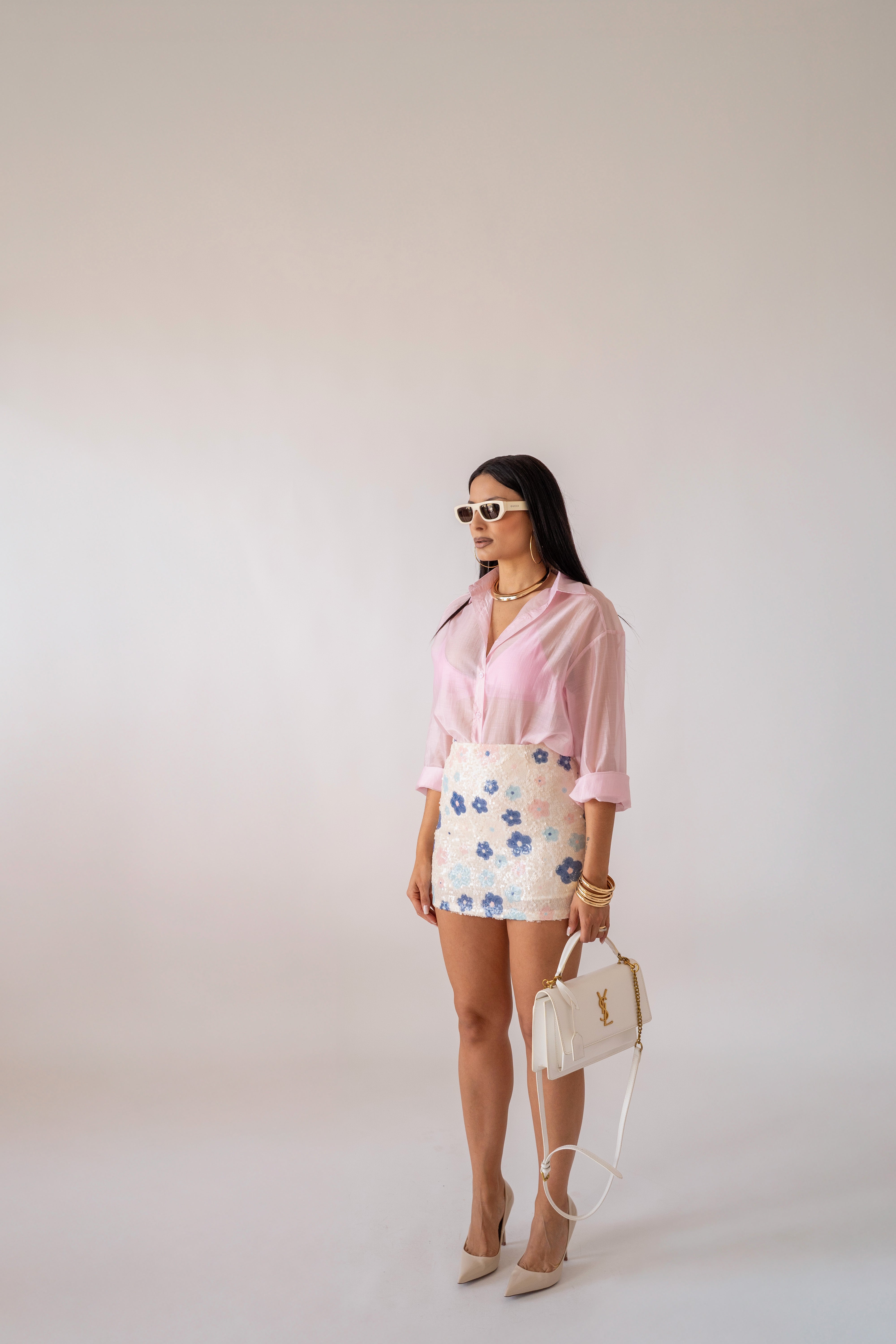 Camicia Basic Semitrasparente