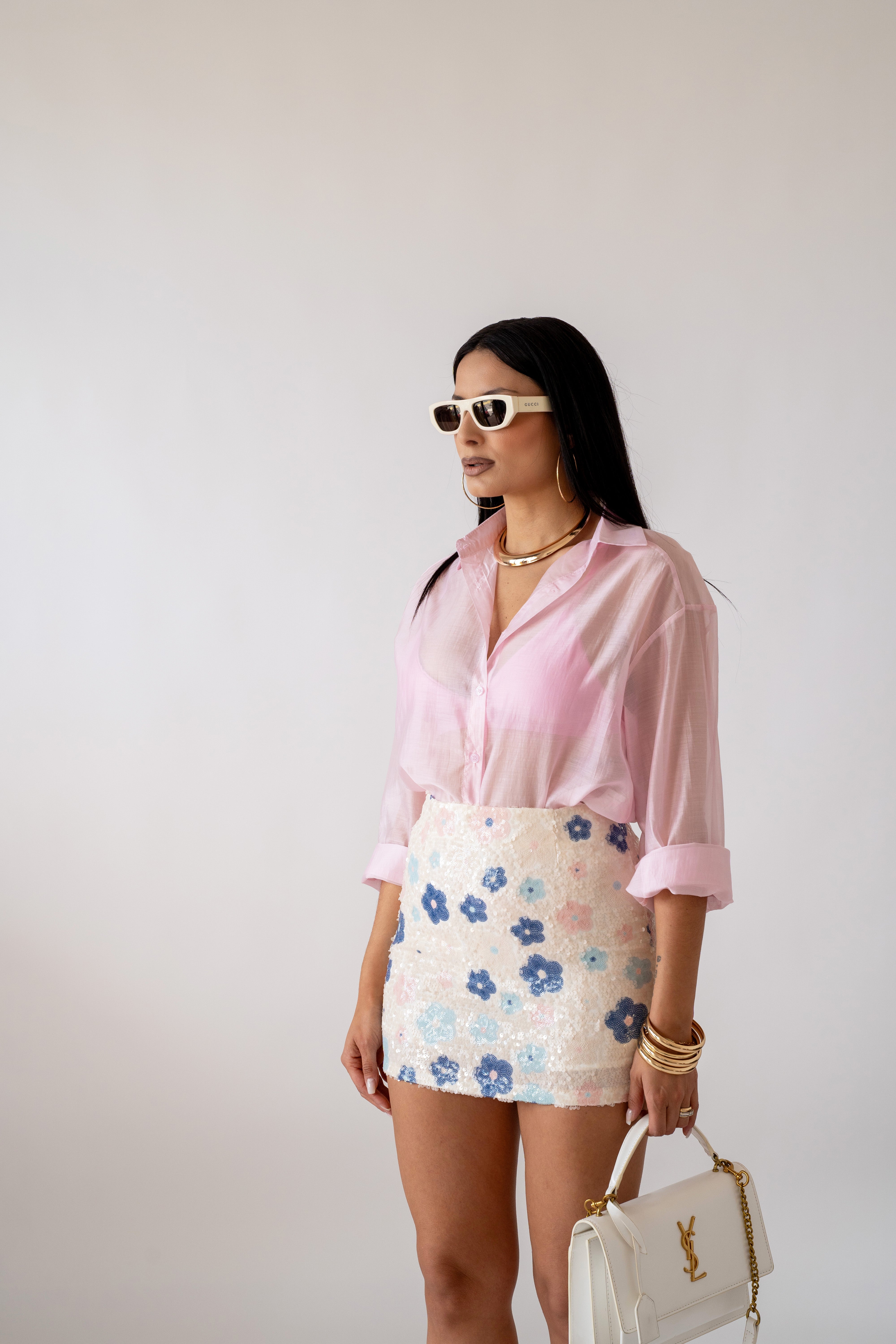 Camicia Basic Semitrasparente
