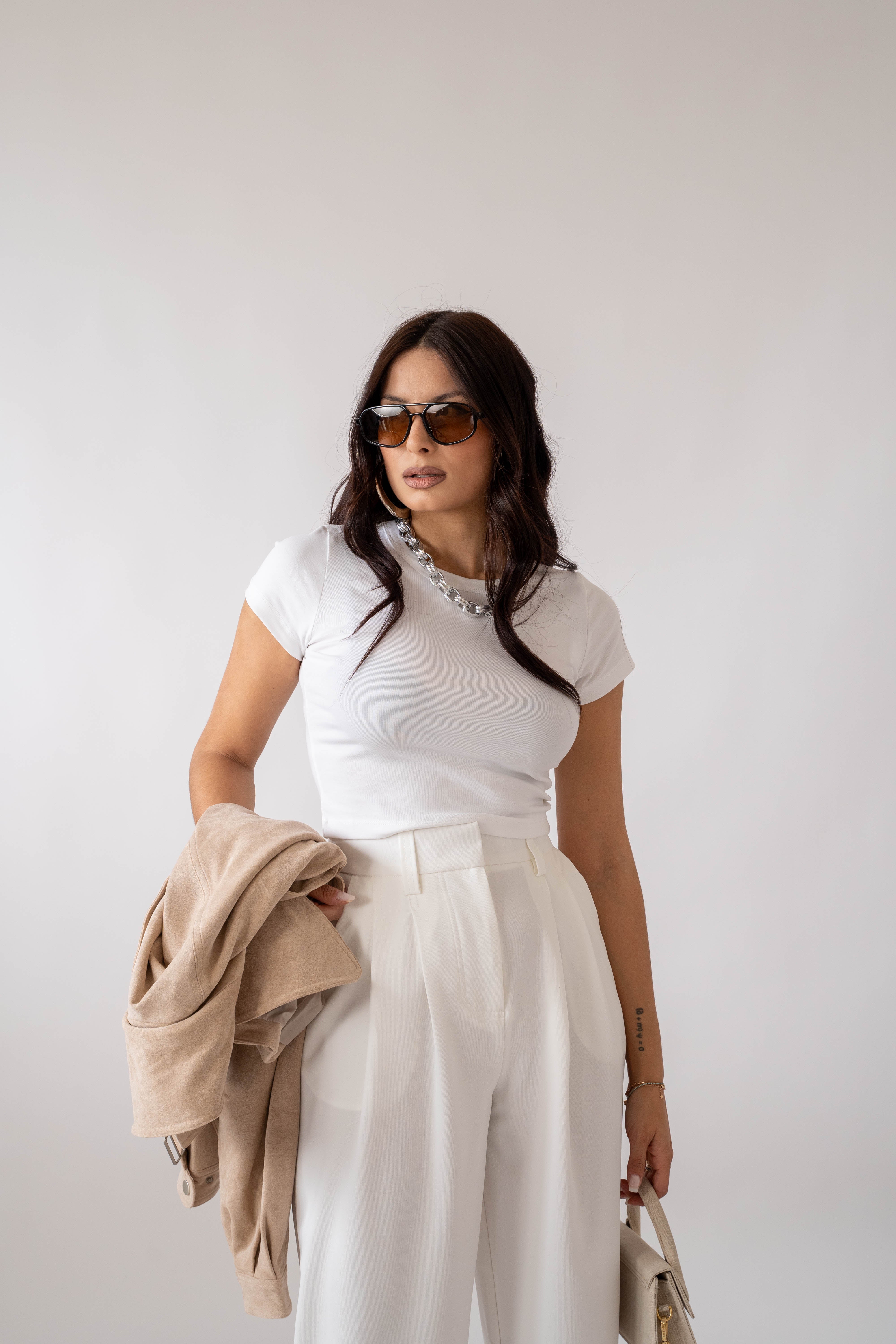 Maglia Crop White