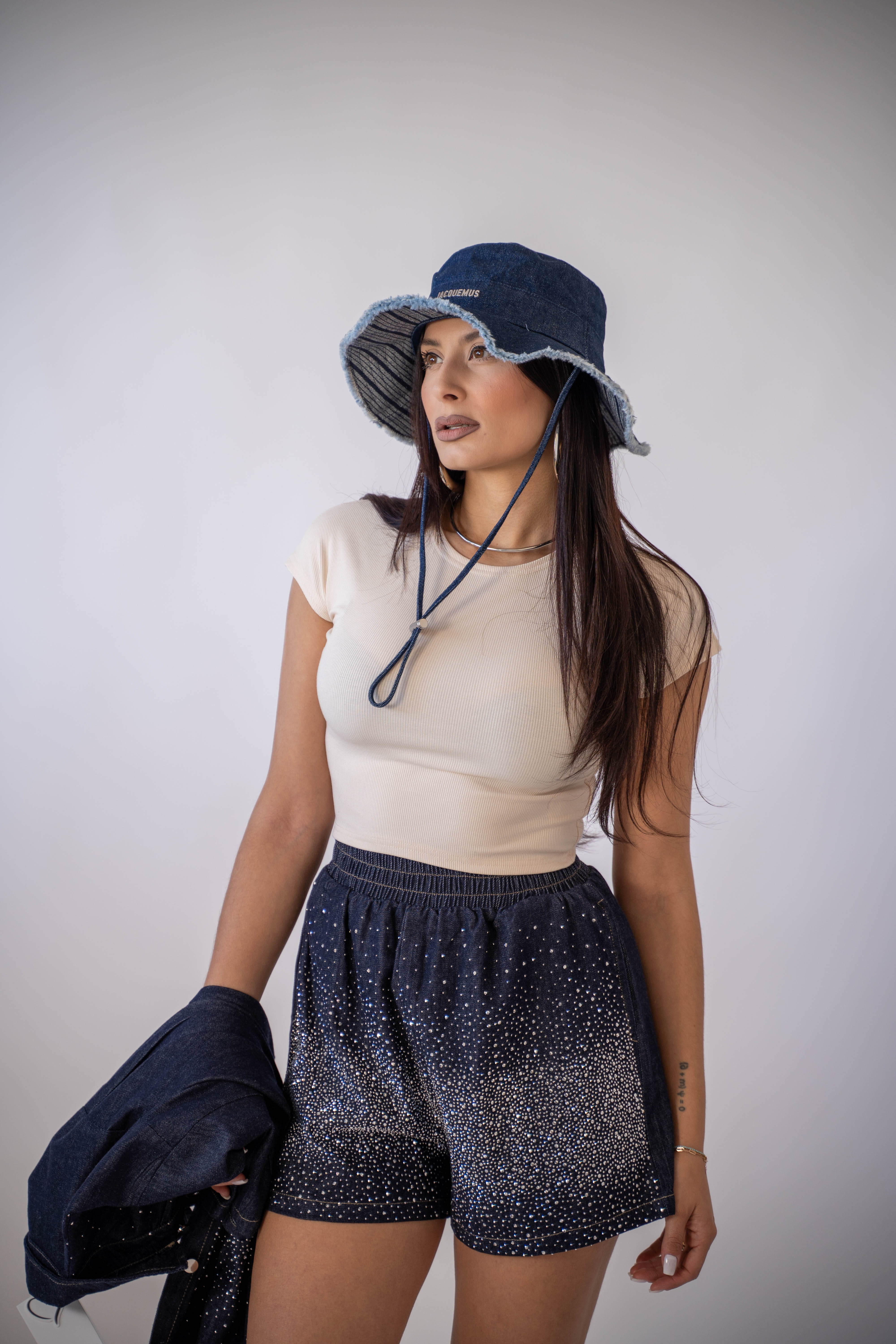 Maglia Crop Cream