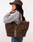 Borsa A Spalla In Camoscio