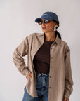 Camicia Striped Beige