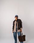 Giubbotto In Ecopelle Brown