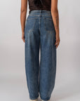 Jeans Con Risvolto In Vita