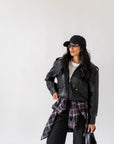 Giubbotto In Ecopelle Black