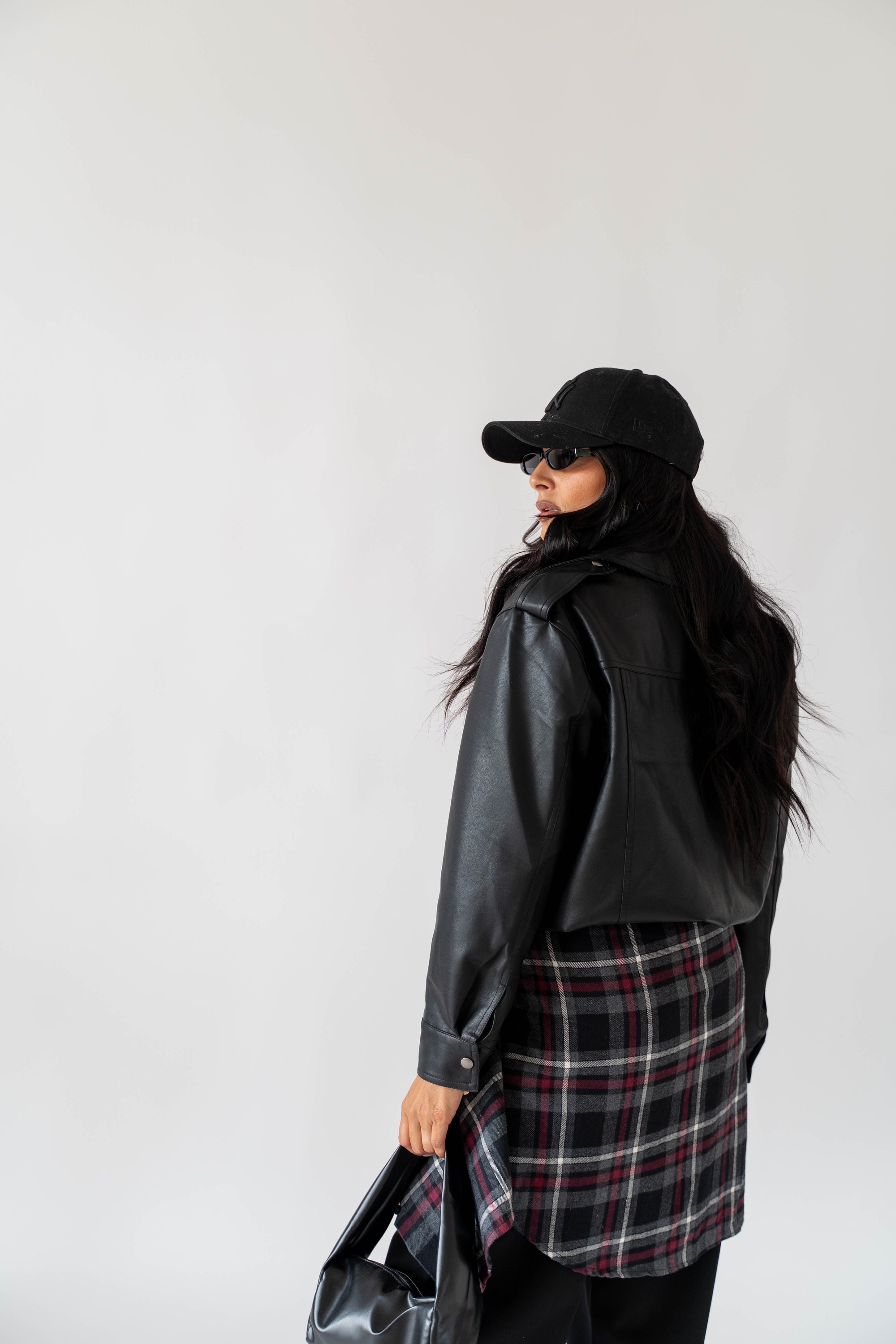 Giubbotto In Ecopelle Black