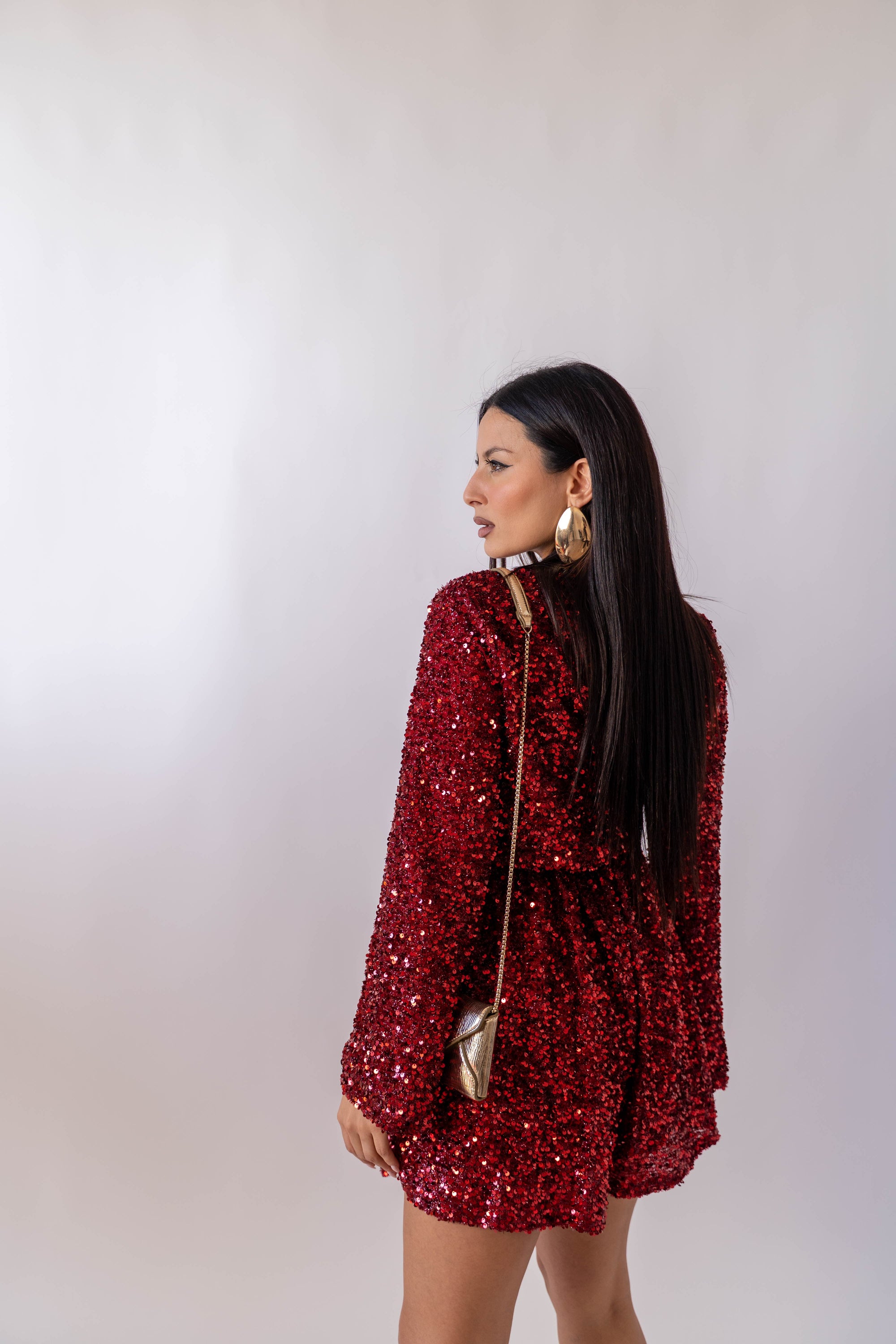 Tutina Paillettes Bordeaux