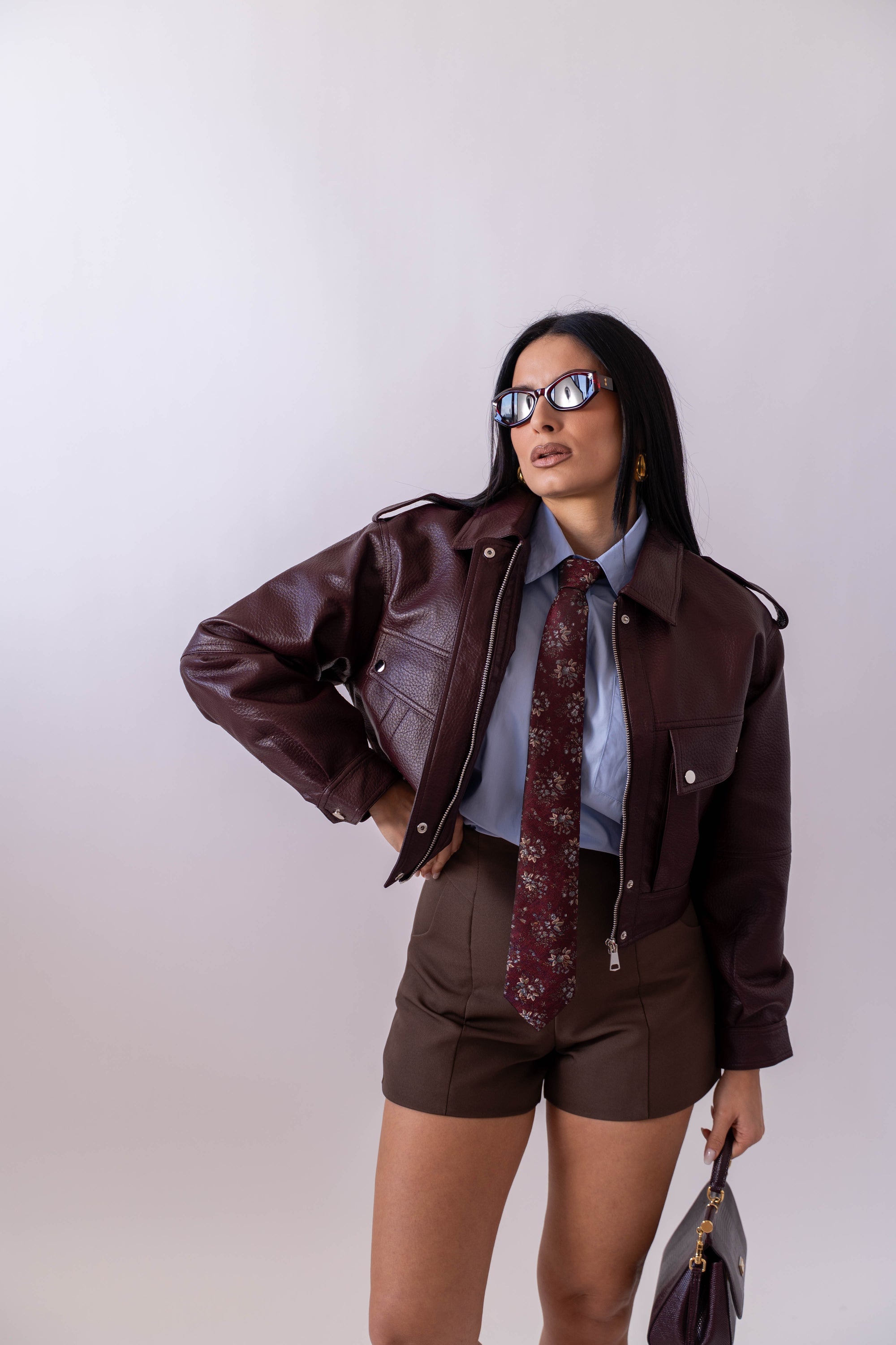 Chiodo In Ecopelle Con Tasconi - Stylish Moda