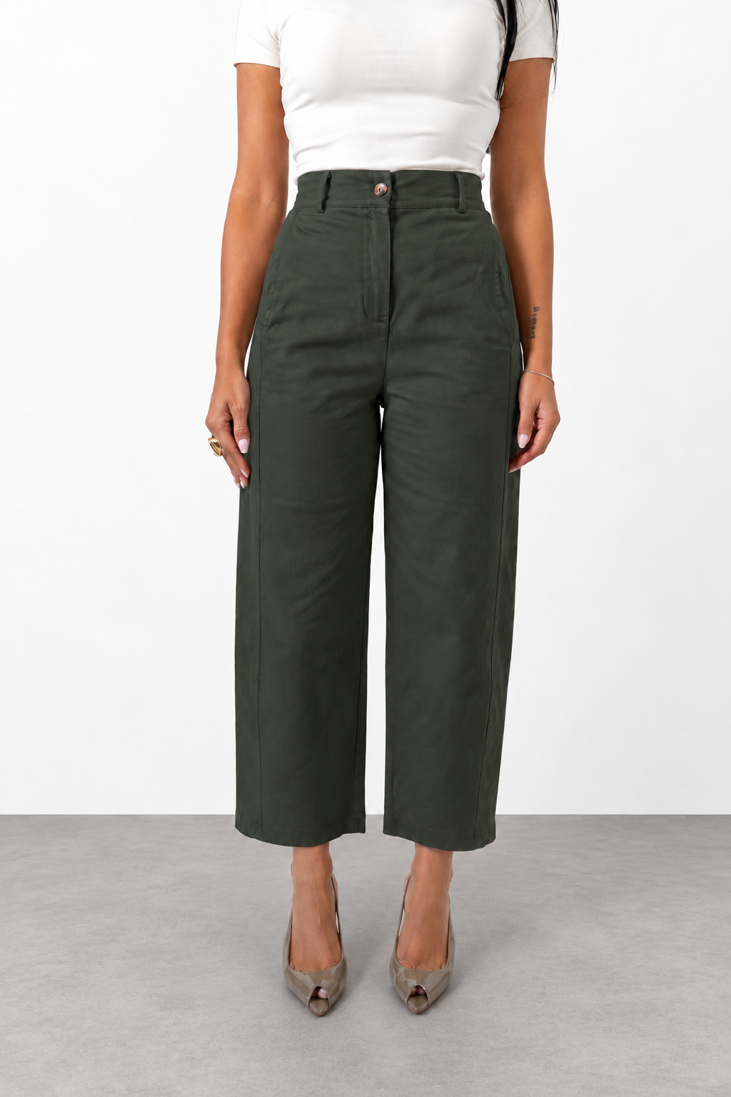 Pantalone Slouchy Green