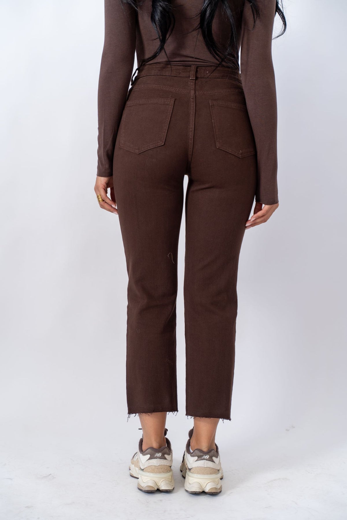 Jeans Mom Fit Taglio Vivo