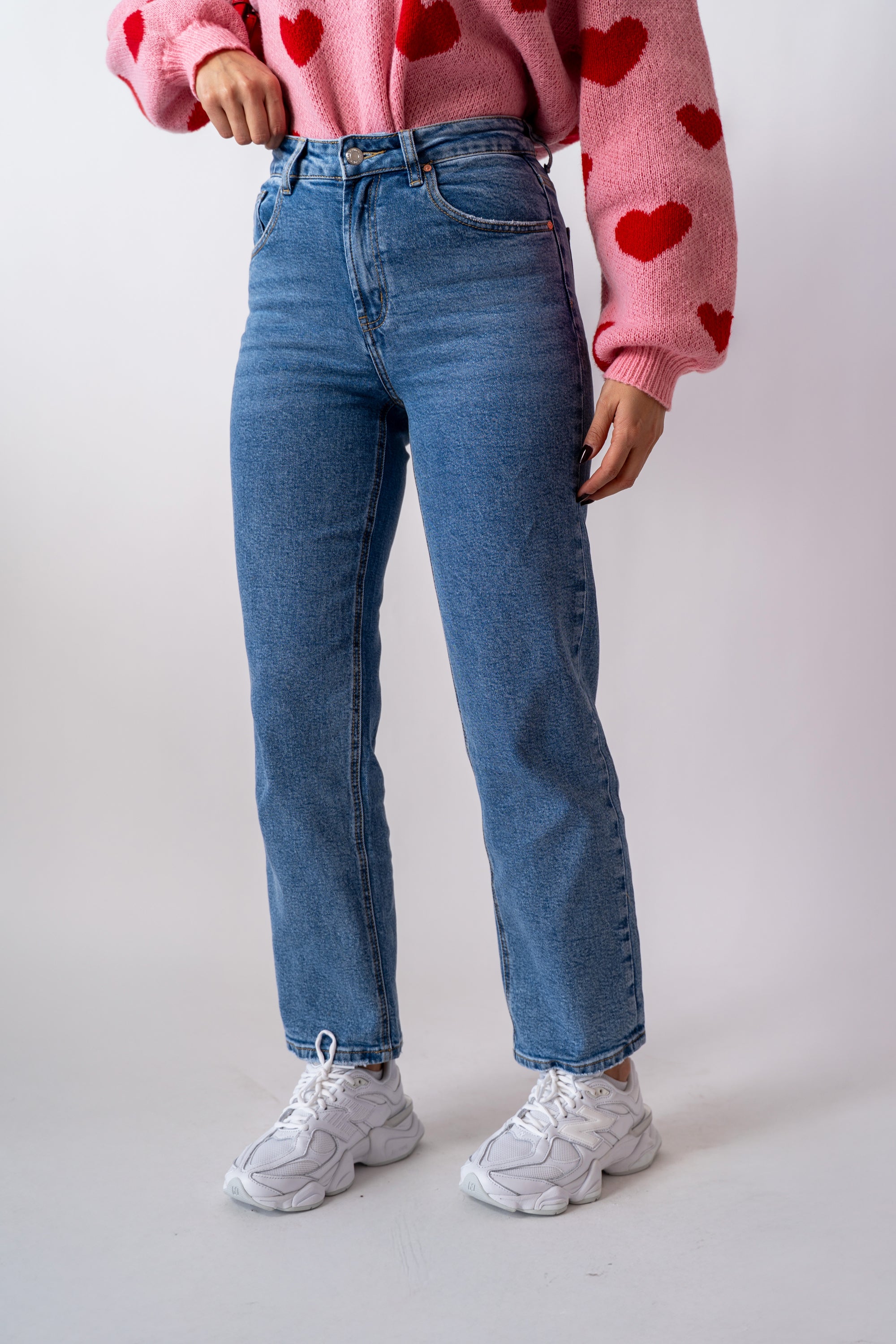 Jeans Mom Denim Blu - Stylish Moda