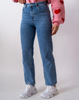 Jeans Mom Denim Blu - Stylish Moda