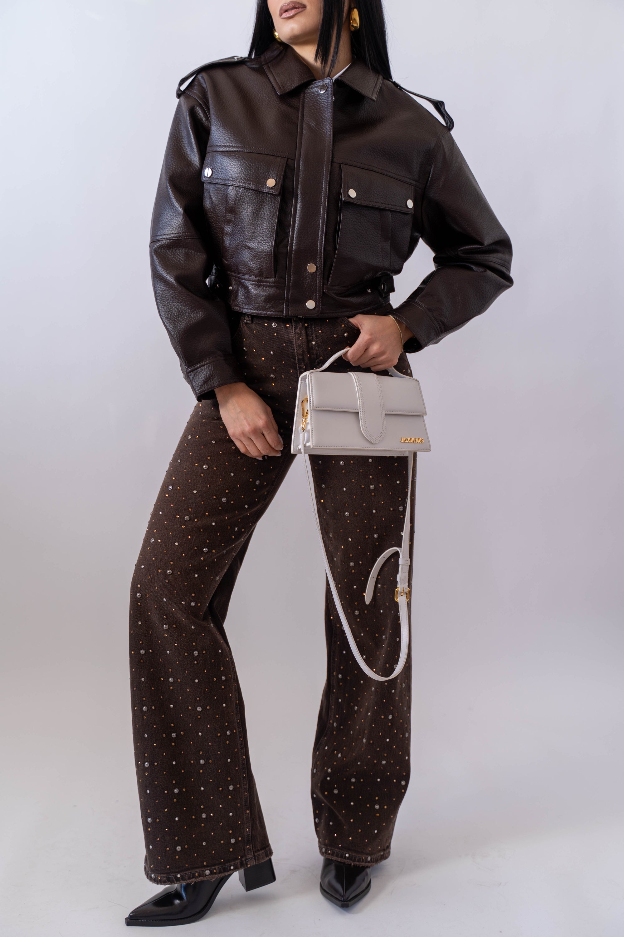 Chiodo In Ecopelle Con Tasconi - Stylish Moda