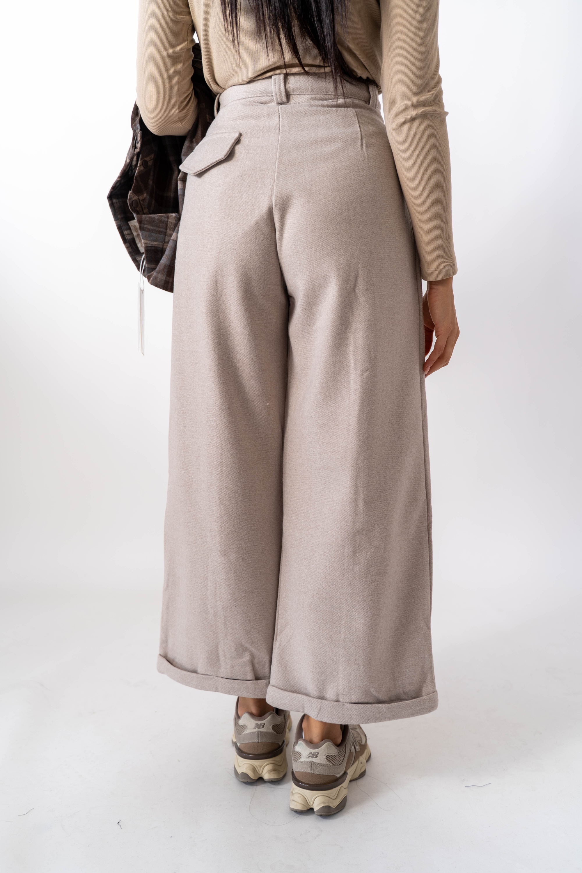 Pantalone Palazzo Con Pinces