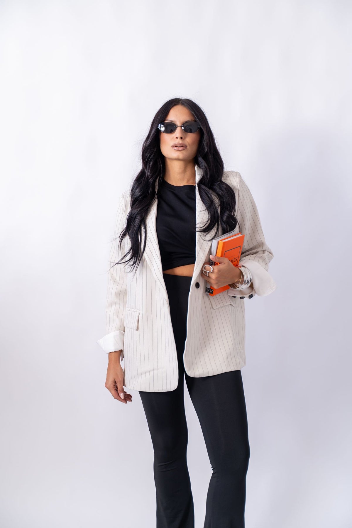 Blazer Gessato Cream