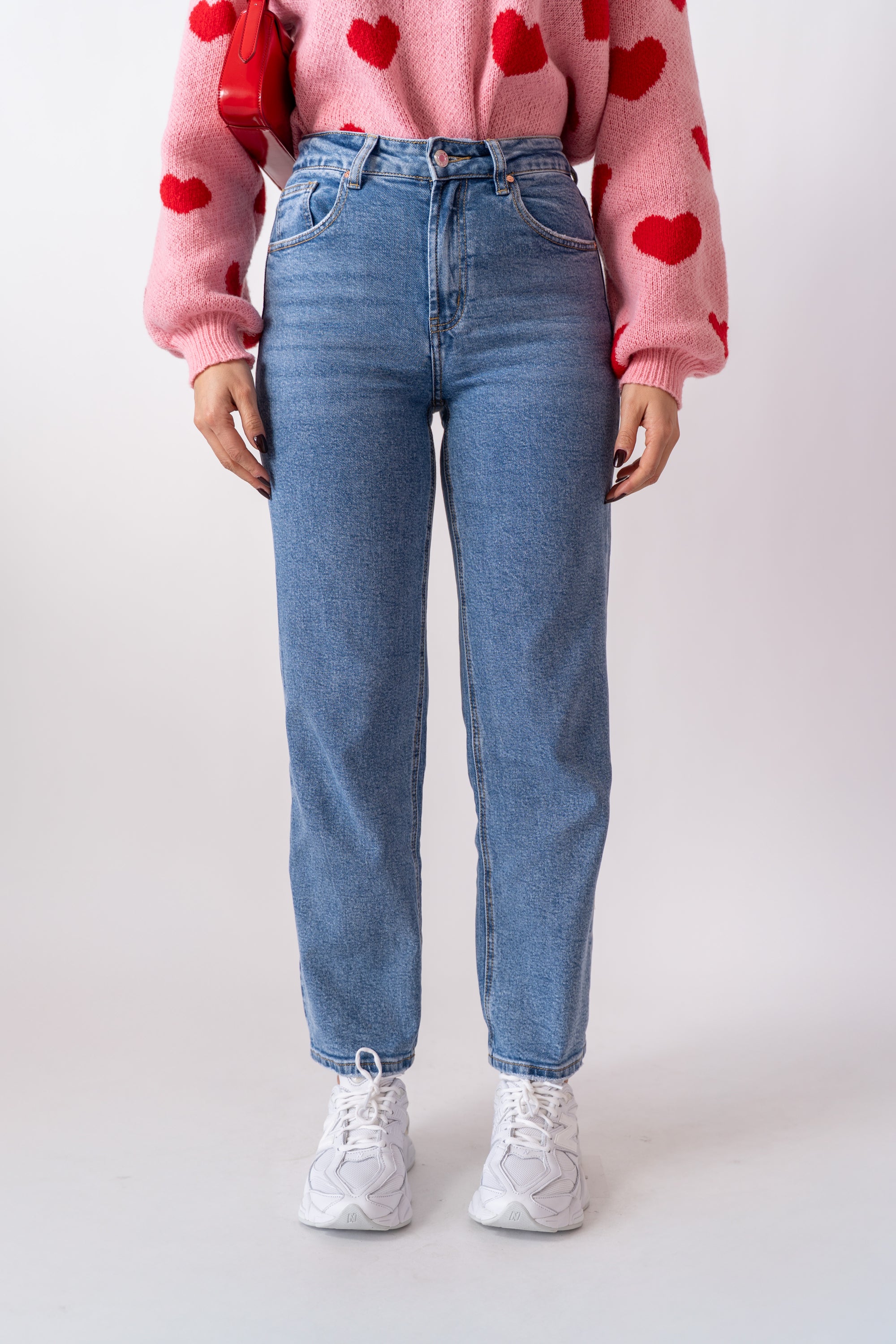 Jeans Mom Denim Blu - Stylish Moda