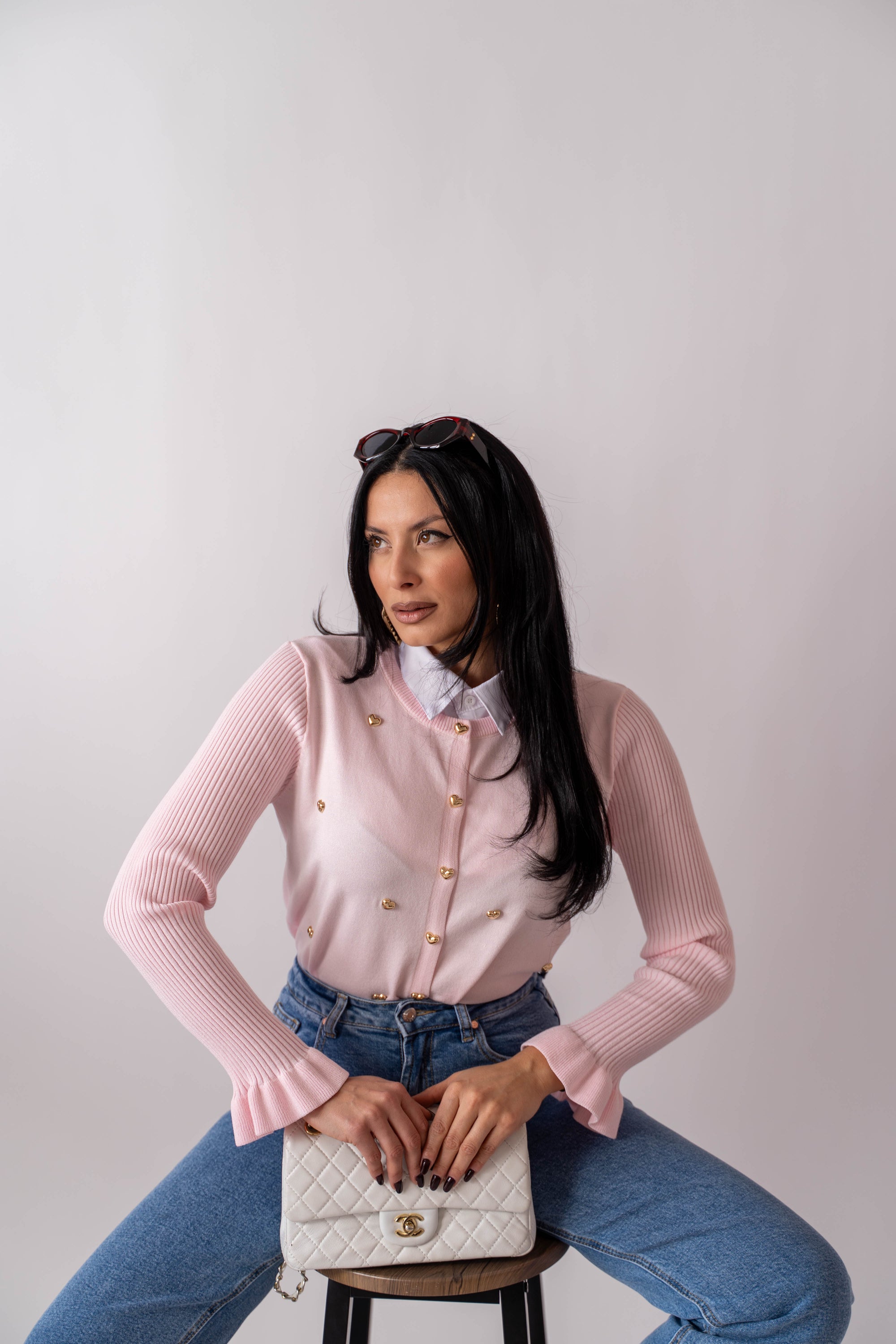 Cardigan Golden Hearts - Stylish Moda