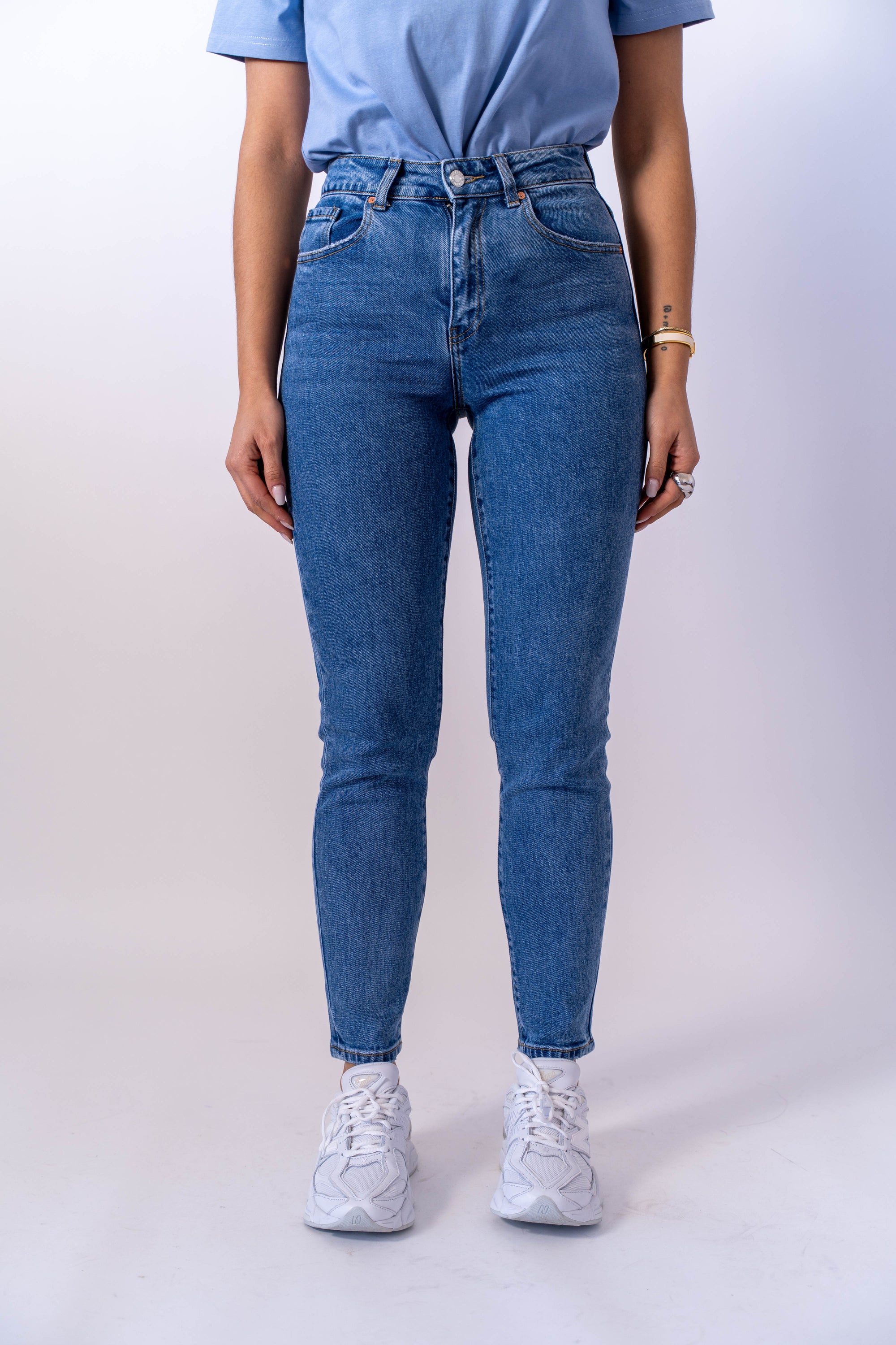 Jeans Mom Denim Blu - Stylish Moda