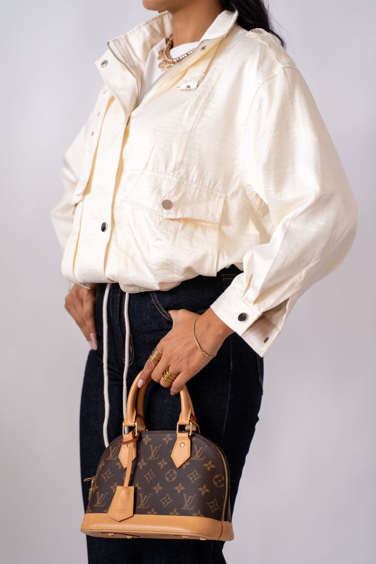 Giubbino Satin Alaska
