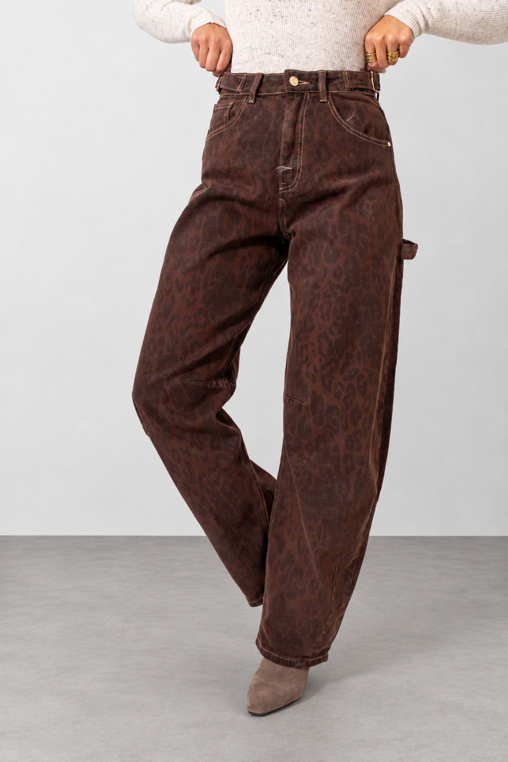 Jeans Ballon Animalier