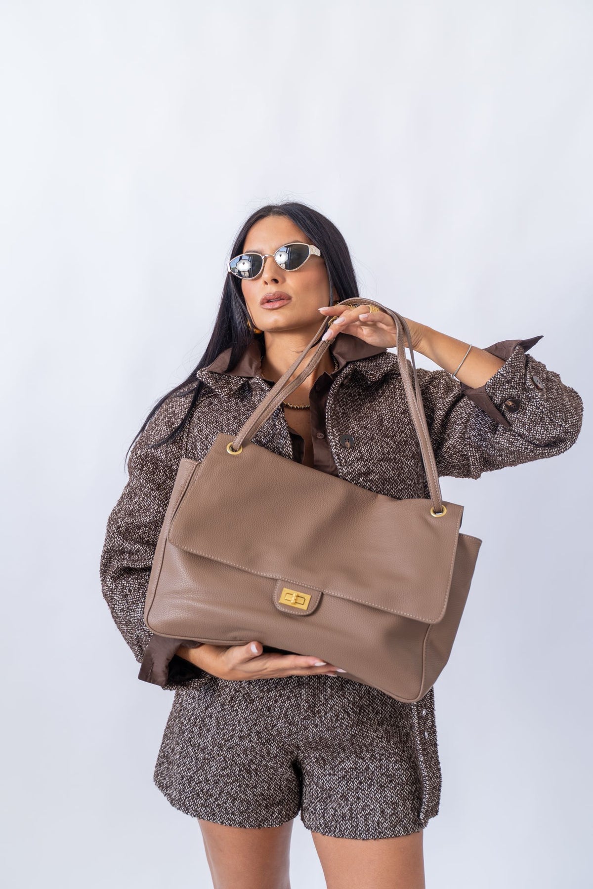 Maxi Shopper In Ecopelle