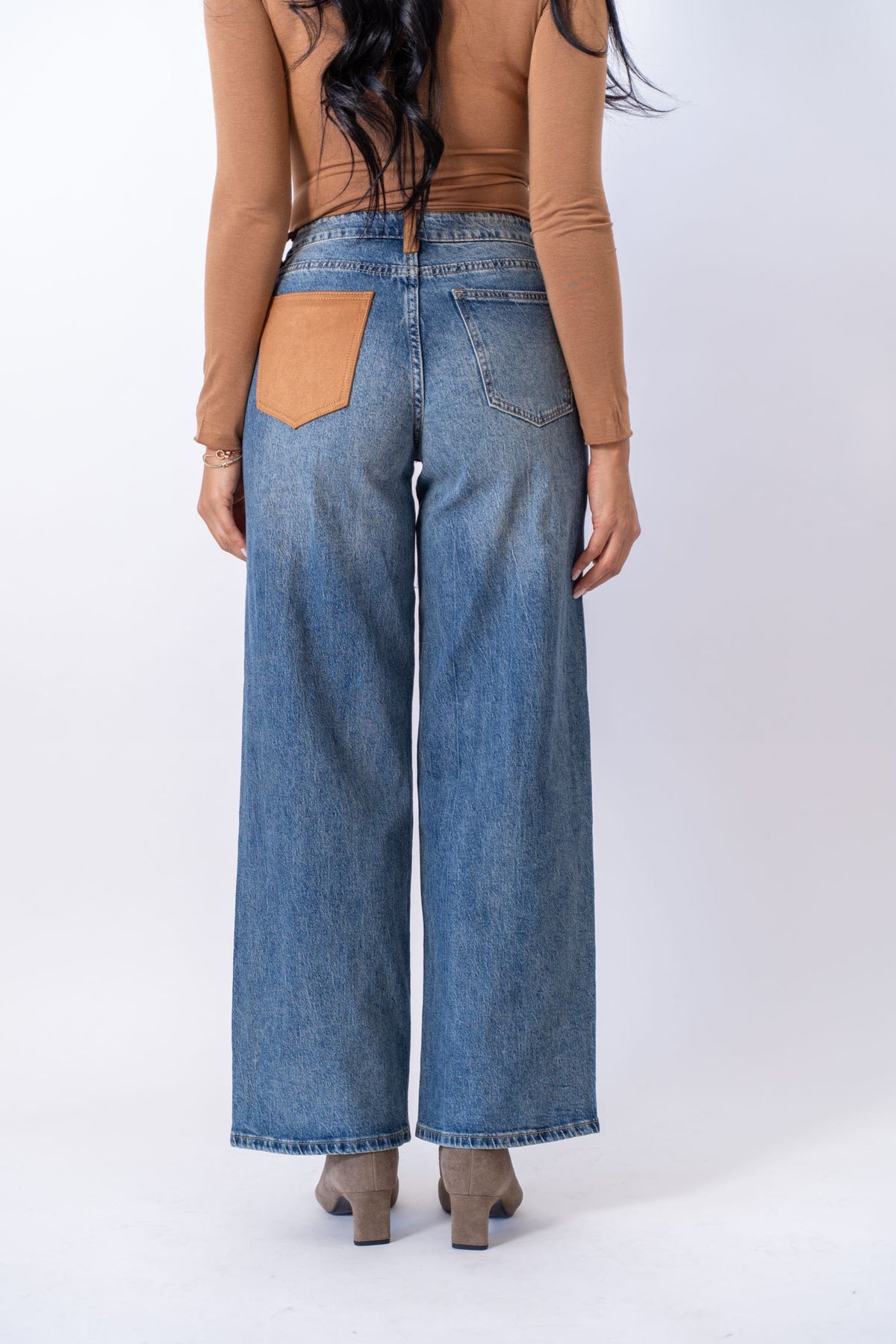 Jeans Camel Stripe