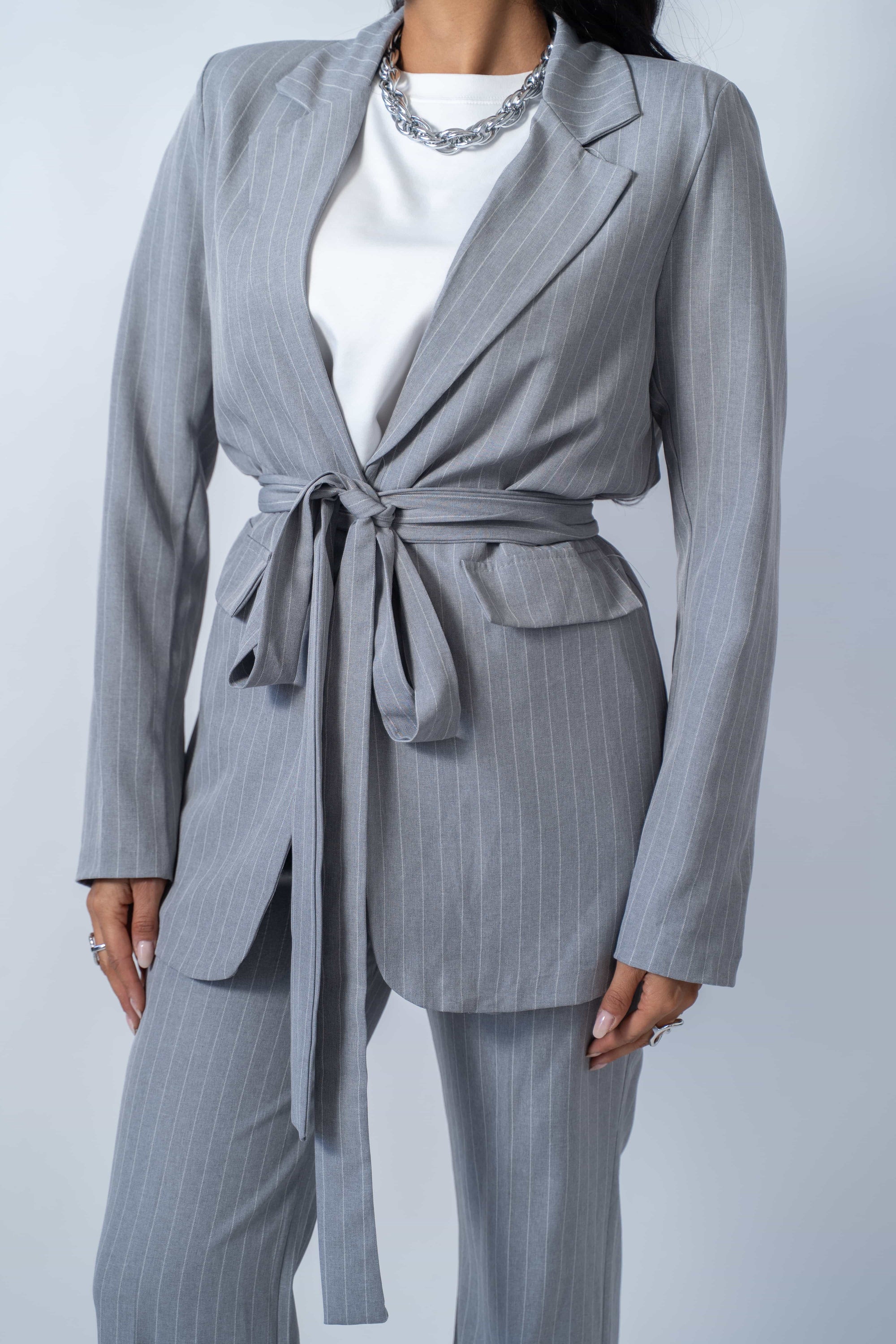 Tailleur Gessato Ambra