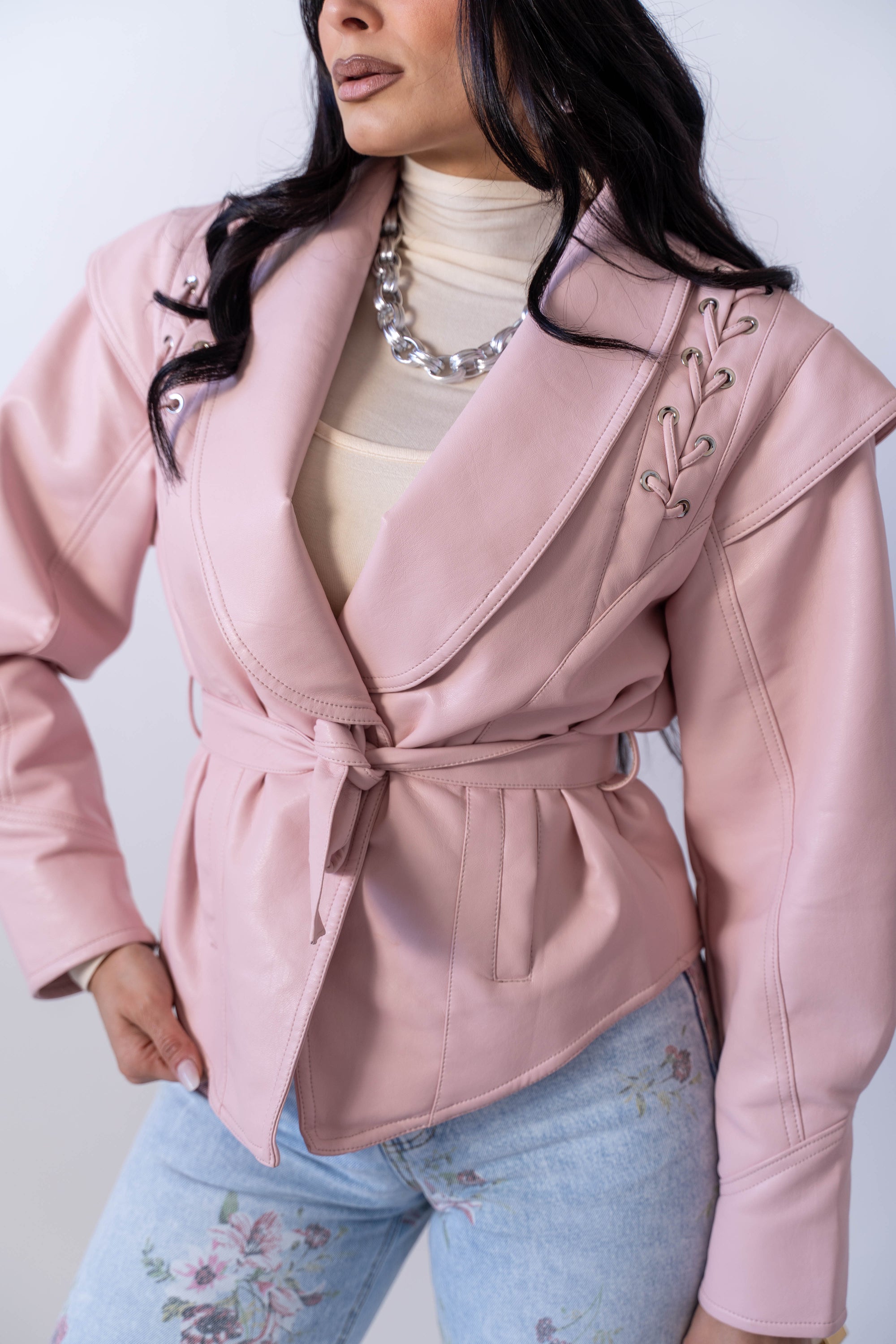 Chiodo Ecopelle Amber