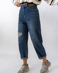 Jeans Slouchy Denim Blu