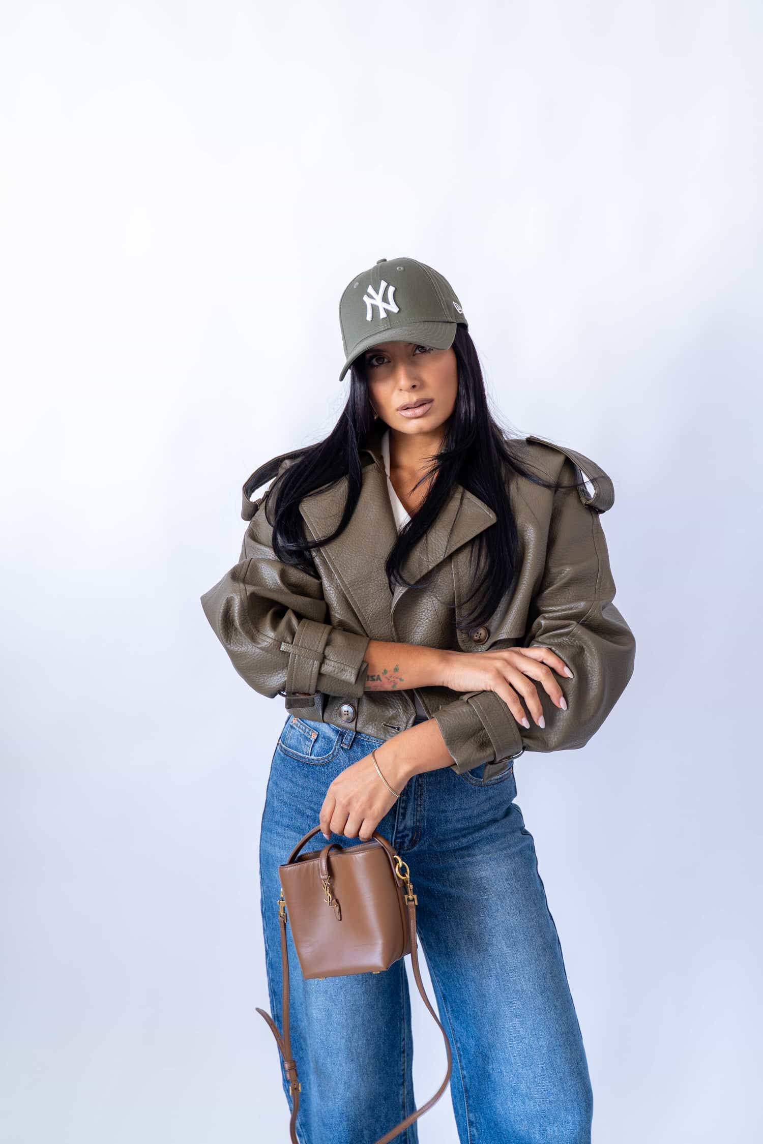 Chiodo Crop Ecopelle