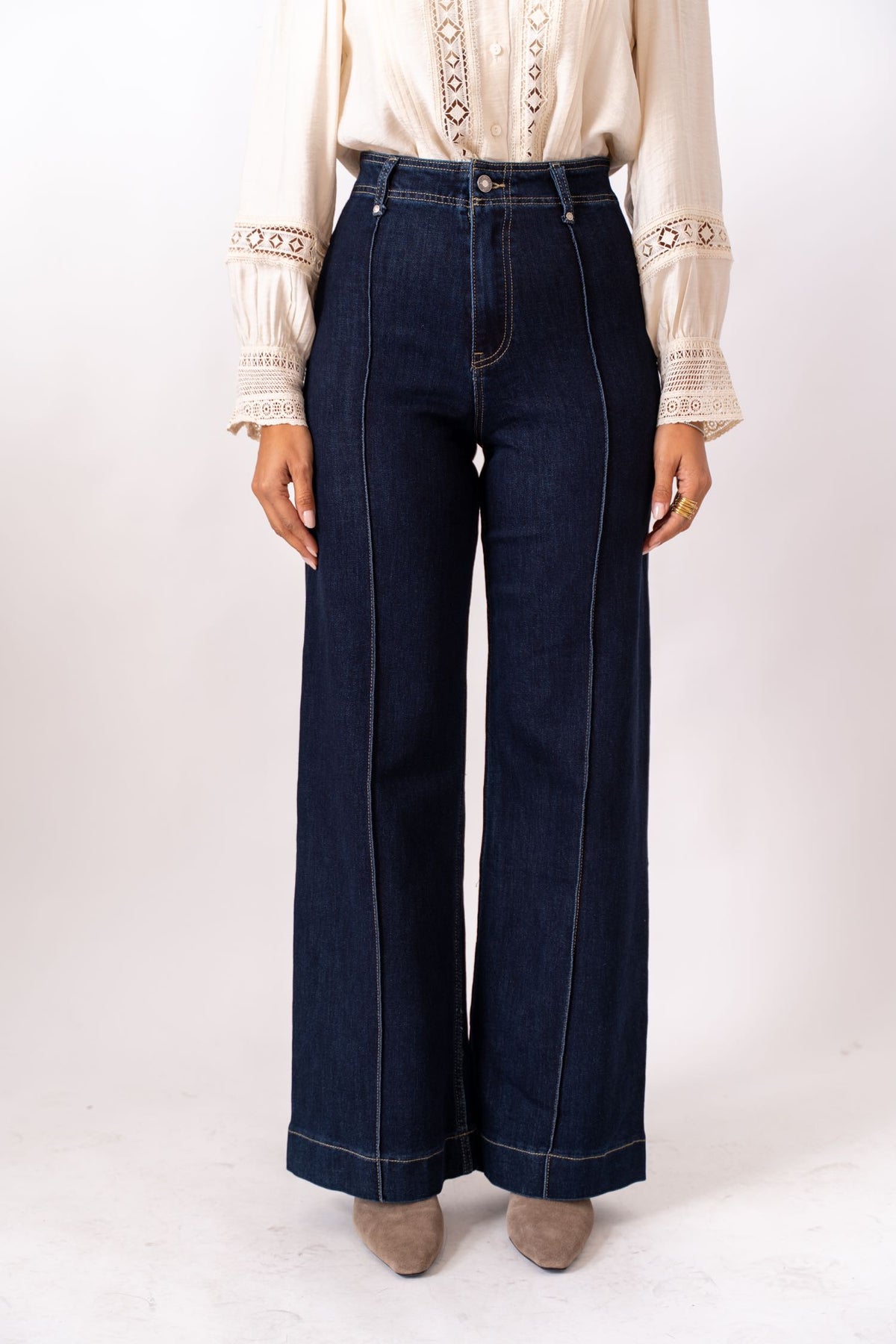 Jeans Wide Leg Dark