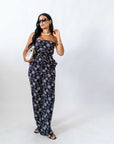 Coordinato Black Flowers