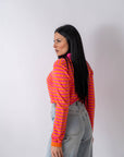 Maglioncino Orange Et Fuchsia - Stylish Moda