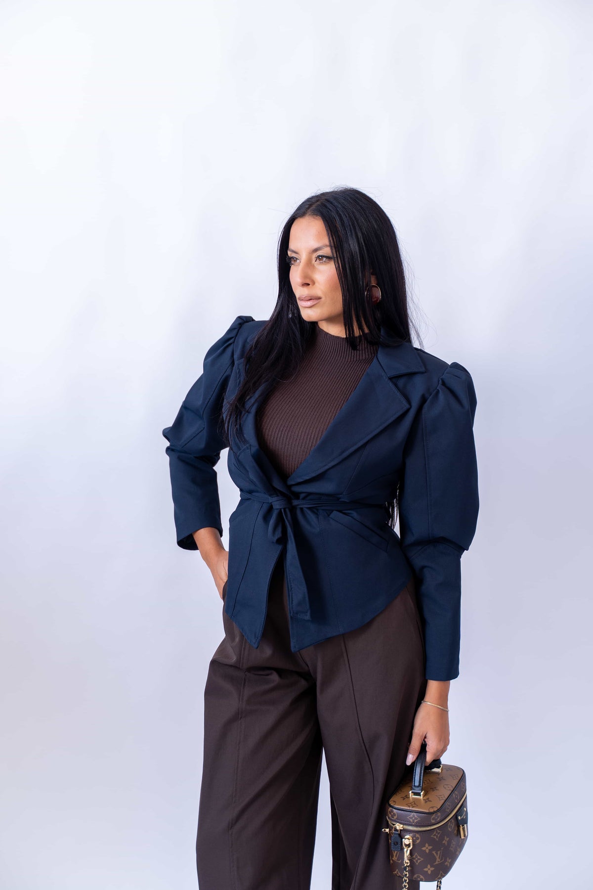 Trench Puff Sleeve