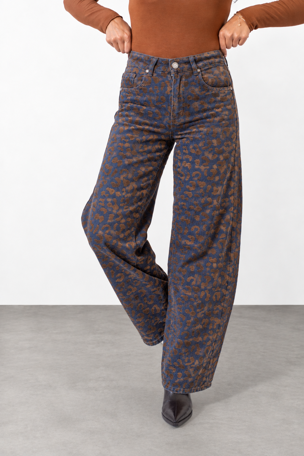 Jeans Leopard Velvet