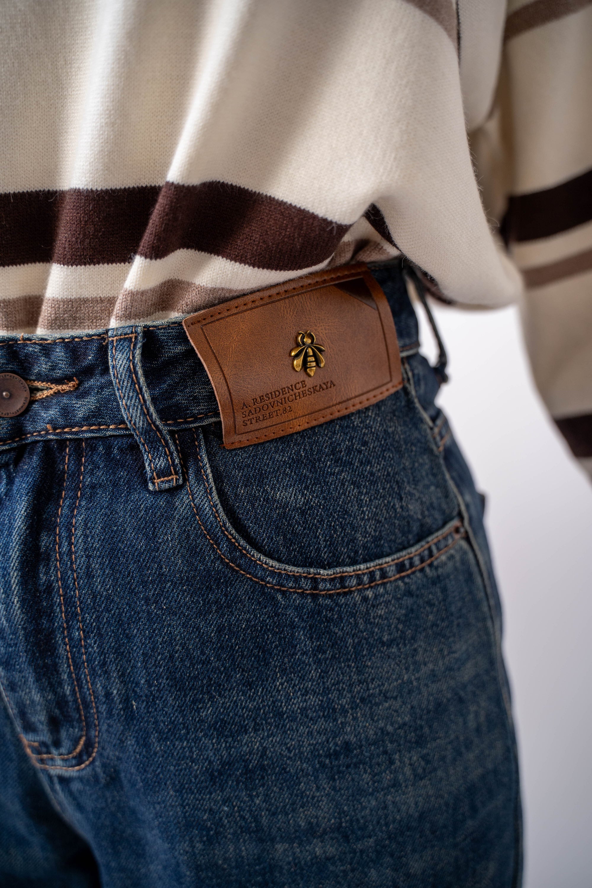 Jeans Slouchy Denim Blu