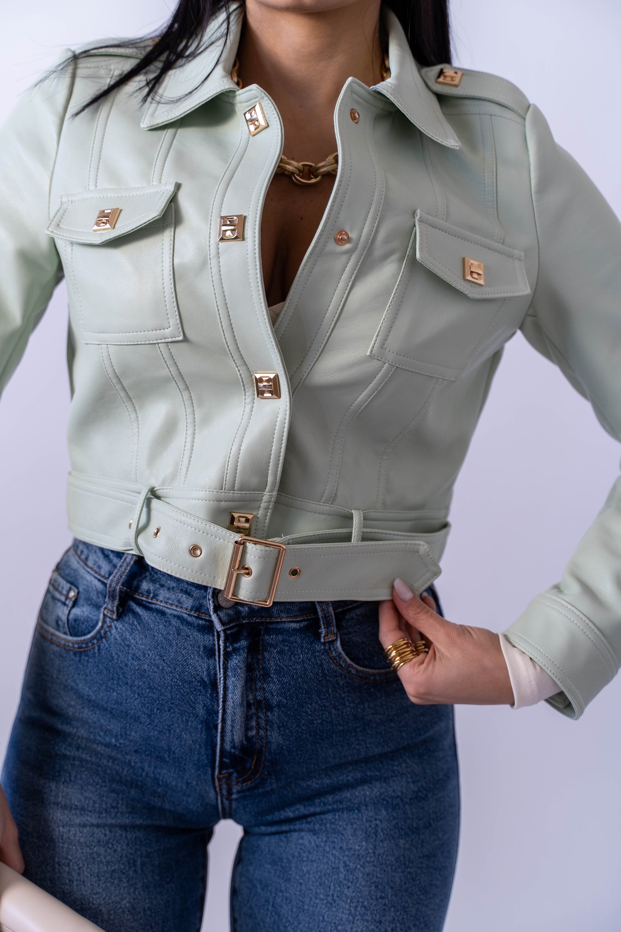 Chiodo In Ecopelle Loren - Stylish Moda