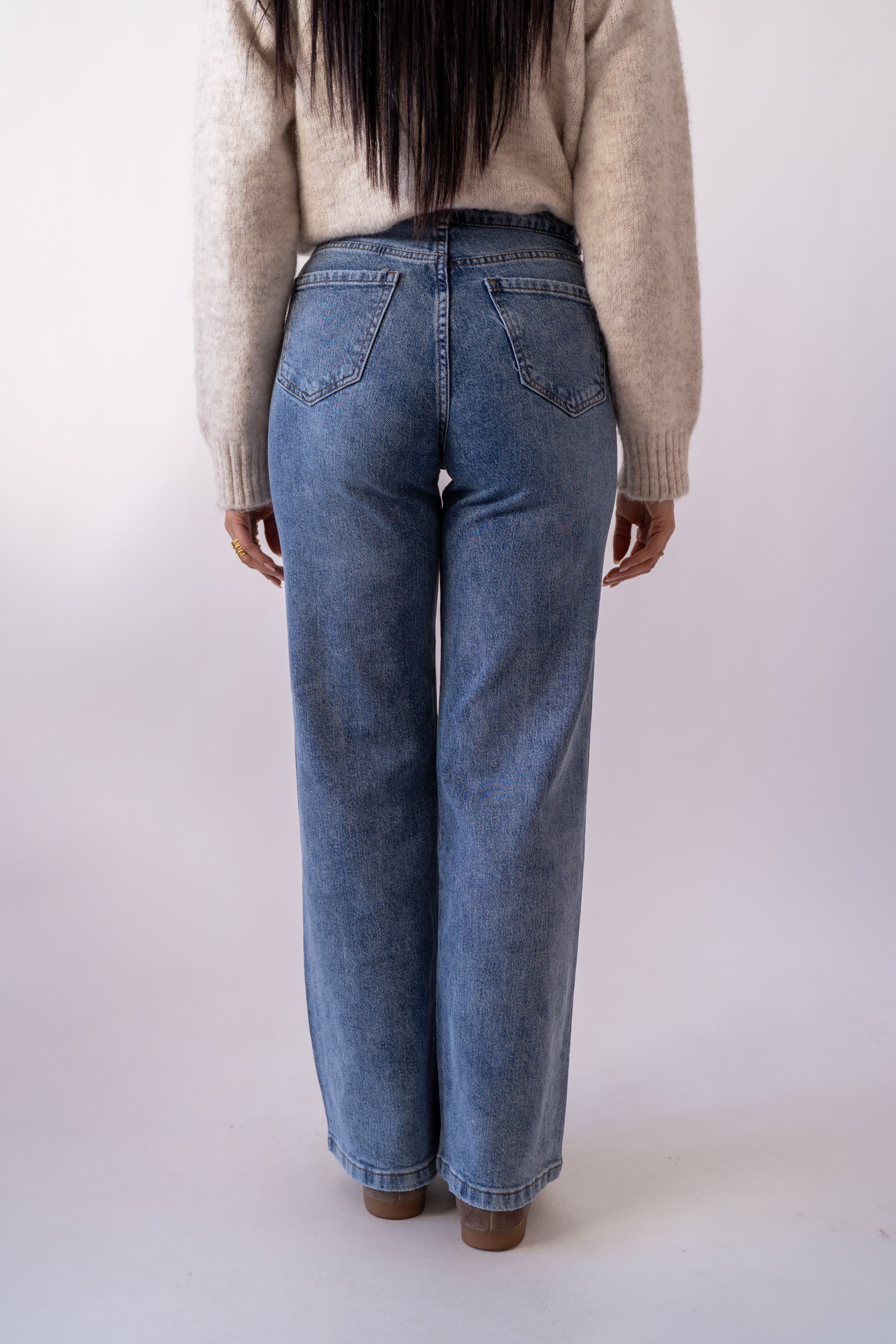 Jeans Gamba Dritta Denim Chiaro