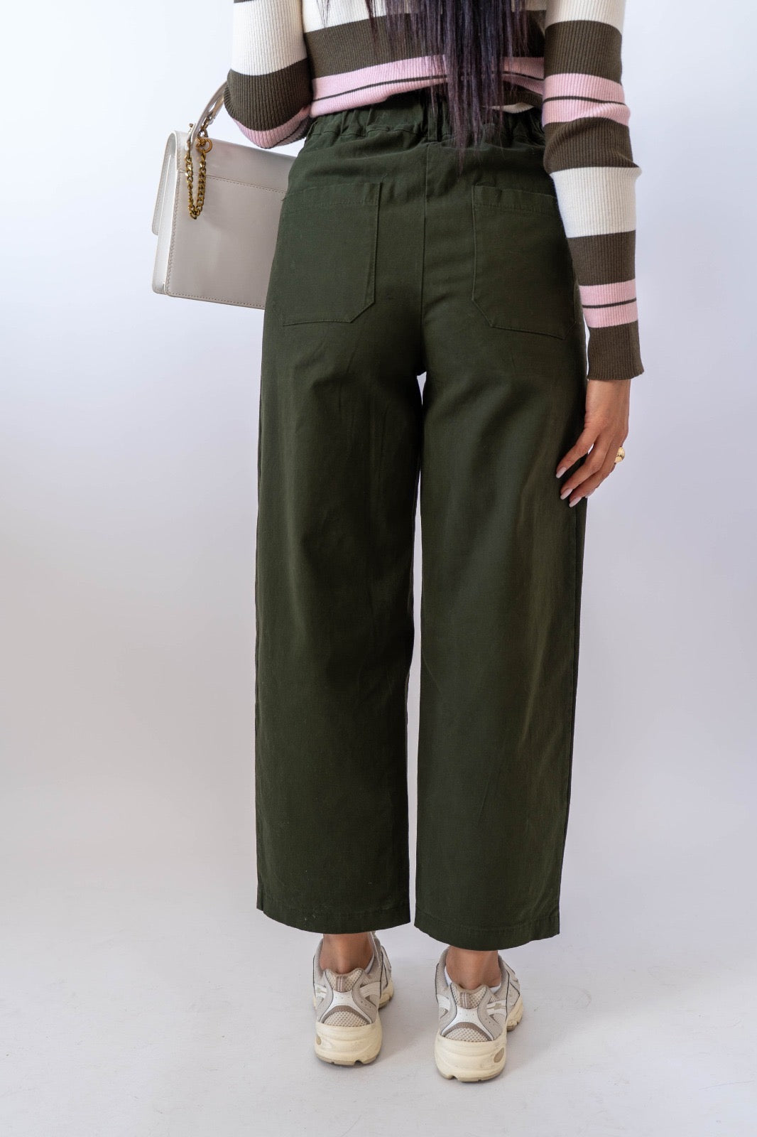 Pantalone Slouchy Green
