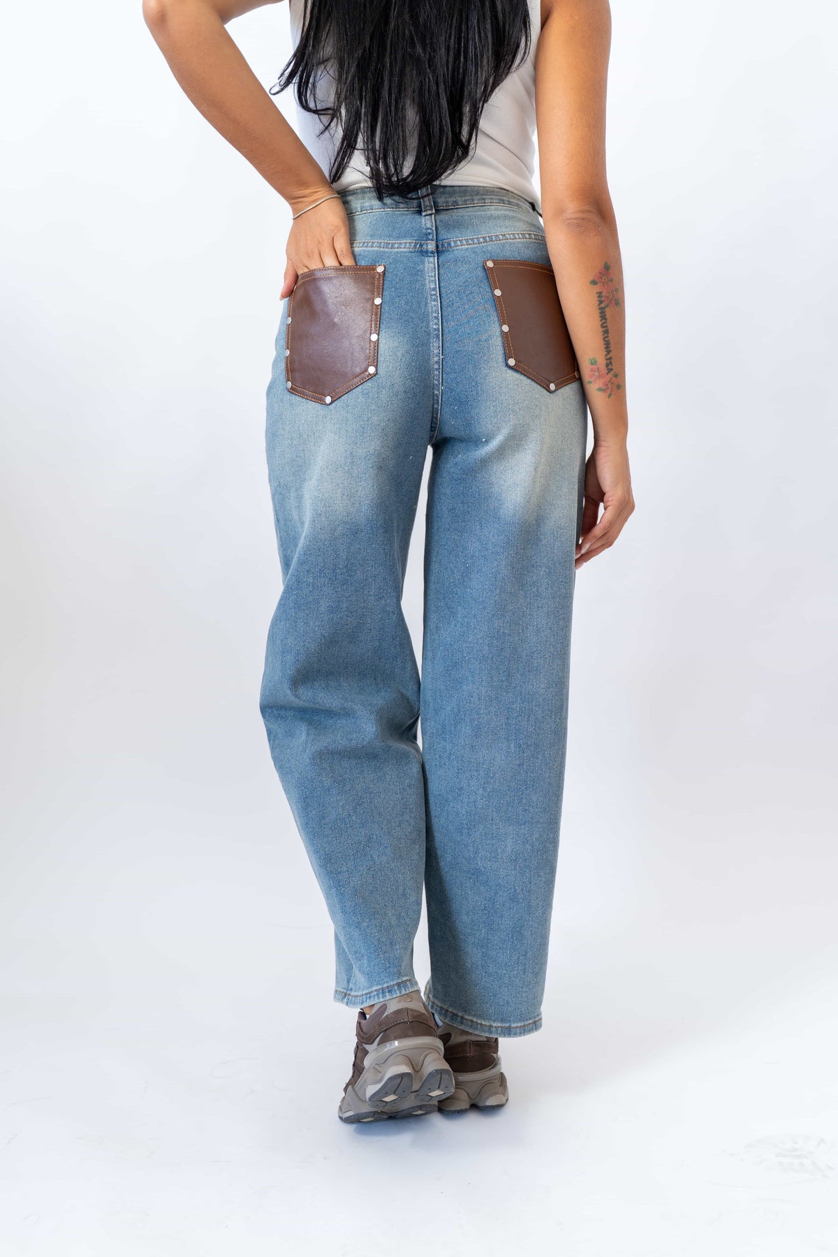 Jeans Balloon Pocket Brown