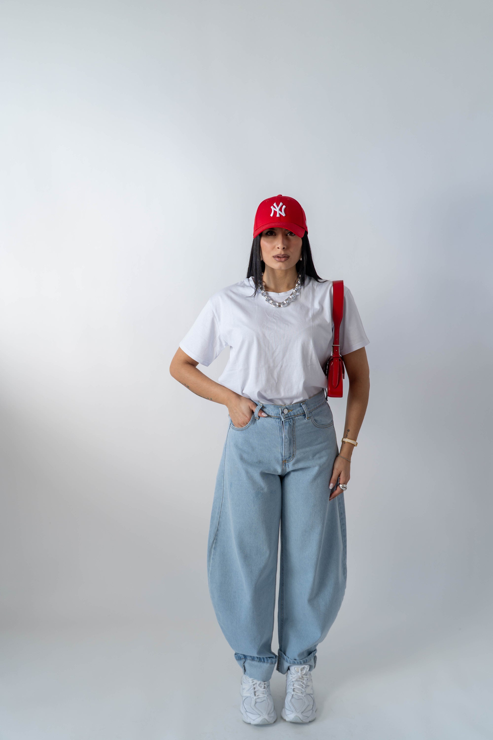 T-Shirt White Basic - Stylish Moda