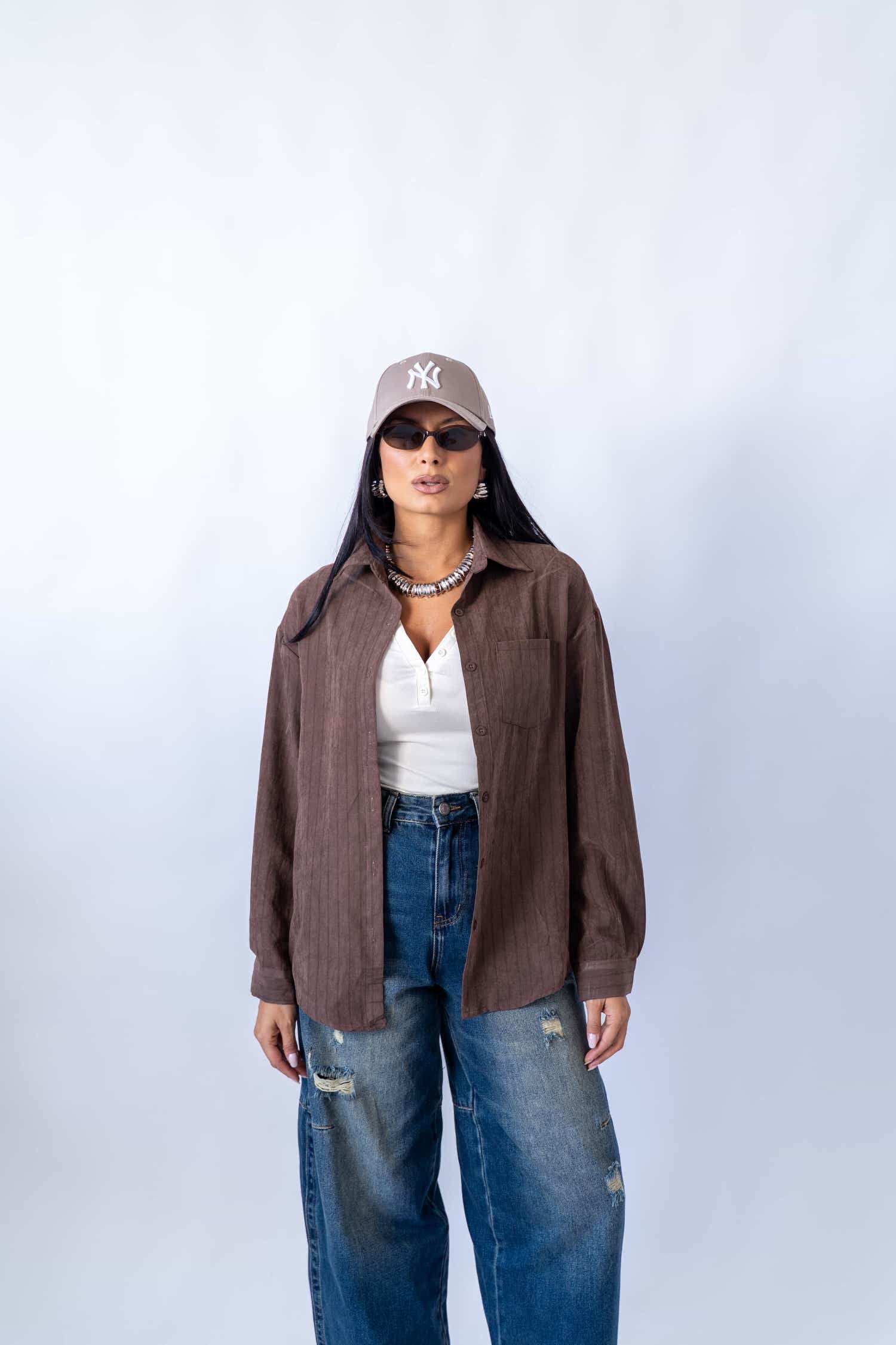 Camicia Brown Line