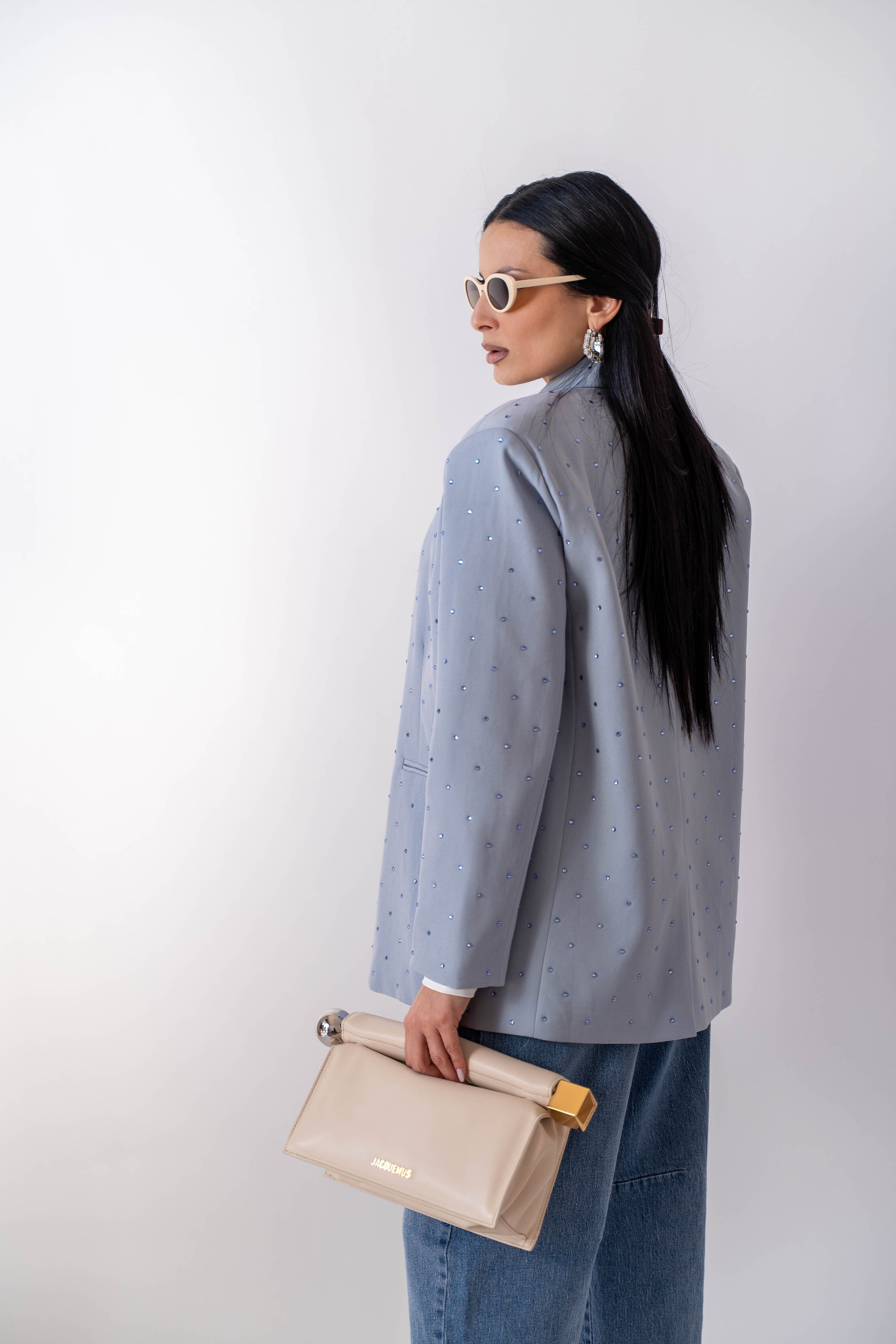 Blazer Shine Blue - Stylish Moda