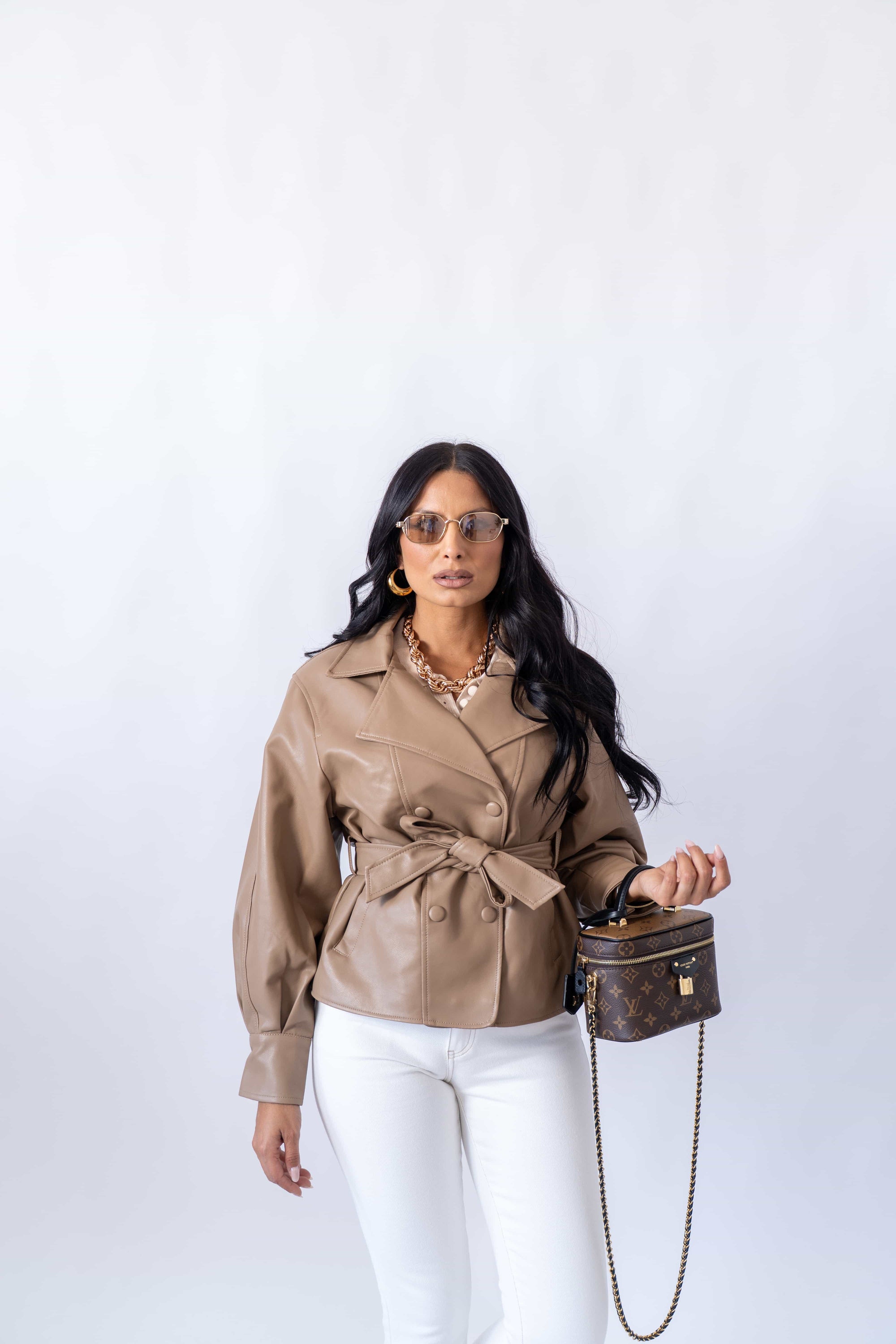 Giubbino Ecopelle Beige