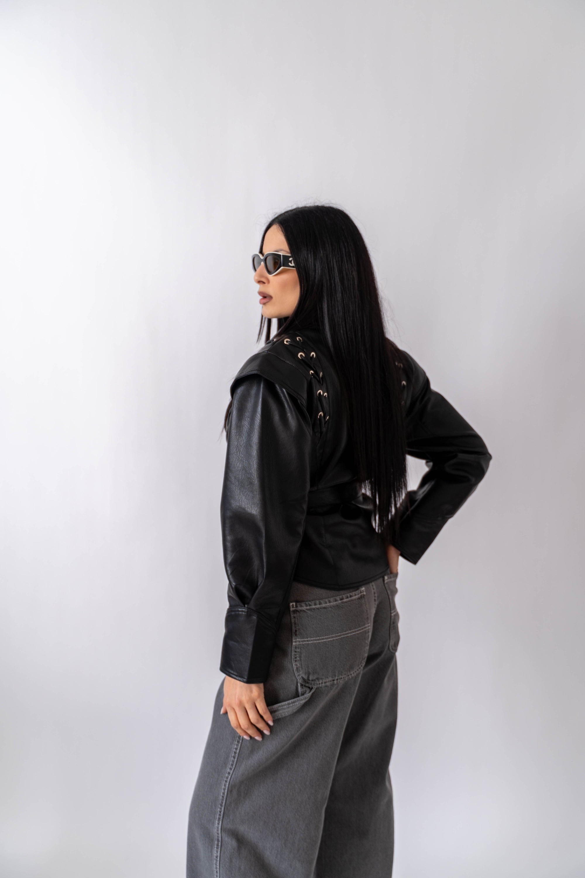 Chiodo Ecopelle Amber - Stylish Moda