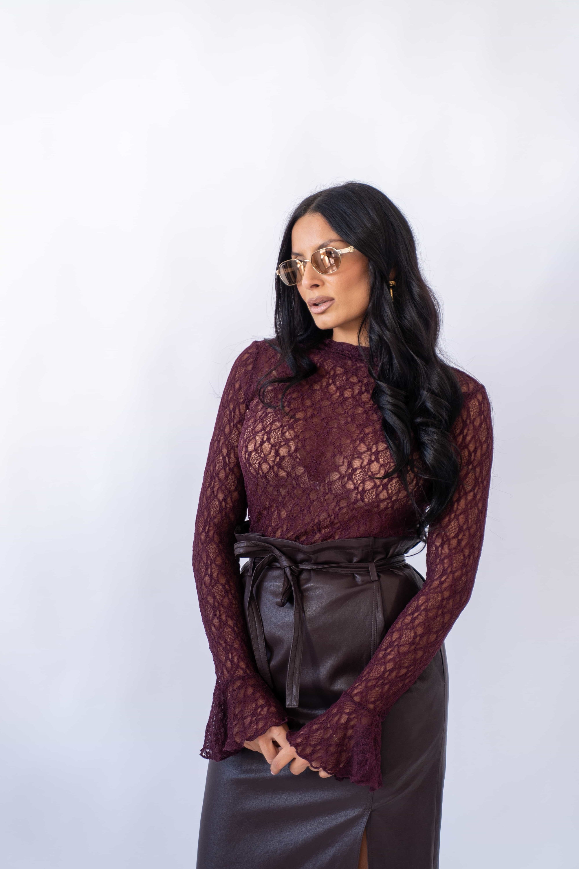Maglia Lace Wine