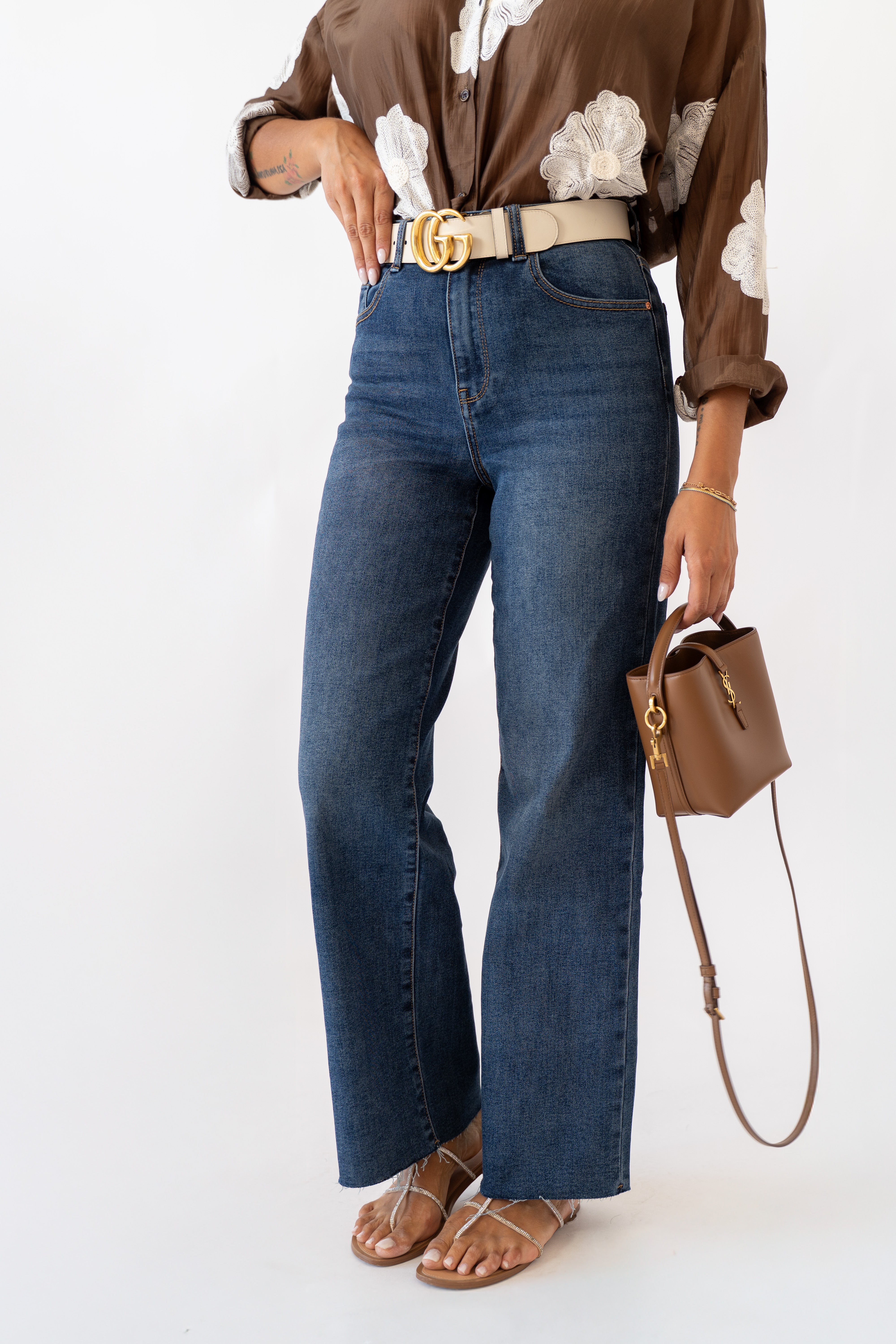 Jeans Con Orlo taglio Vivo